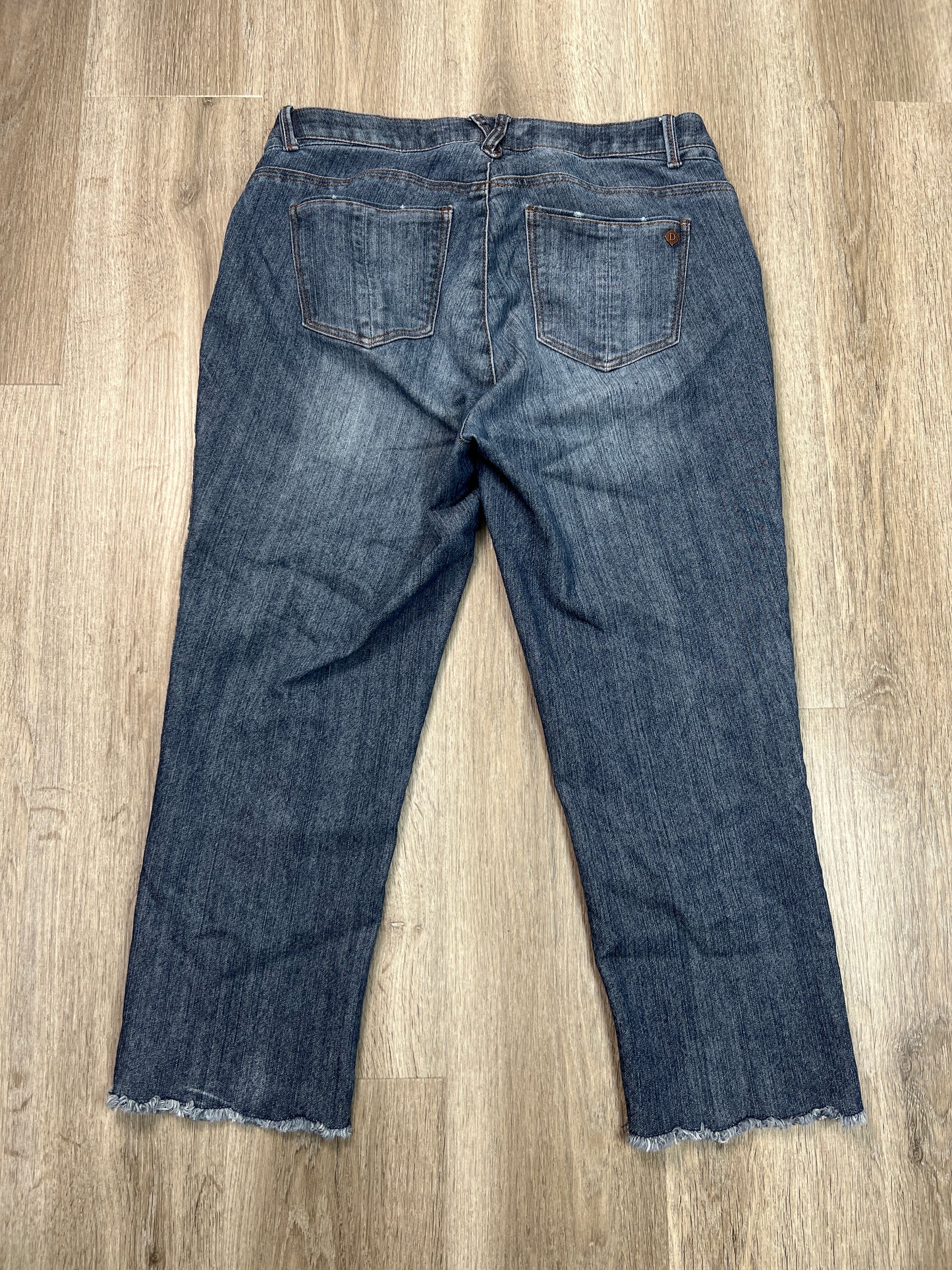 Jeans Cropped By Democracy In Blue Denim, Size: 14