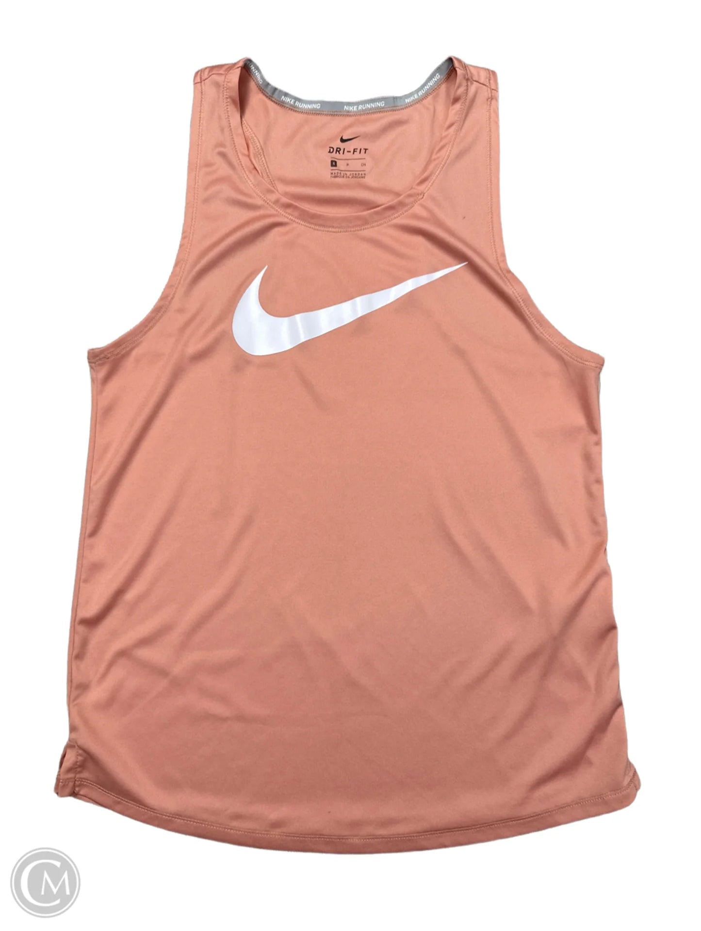 Athletic Tank Top By Nike Apparel In Peach, Size: S