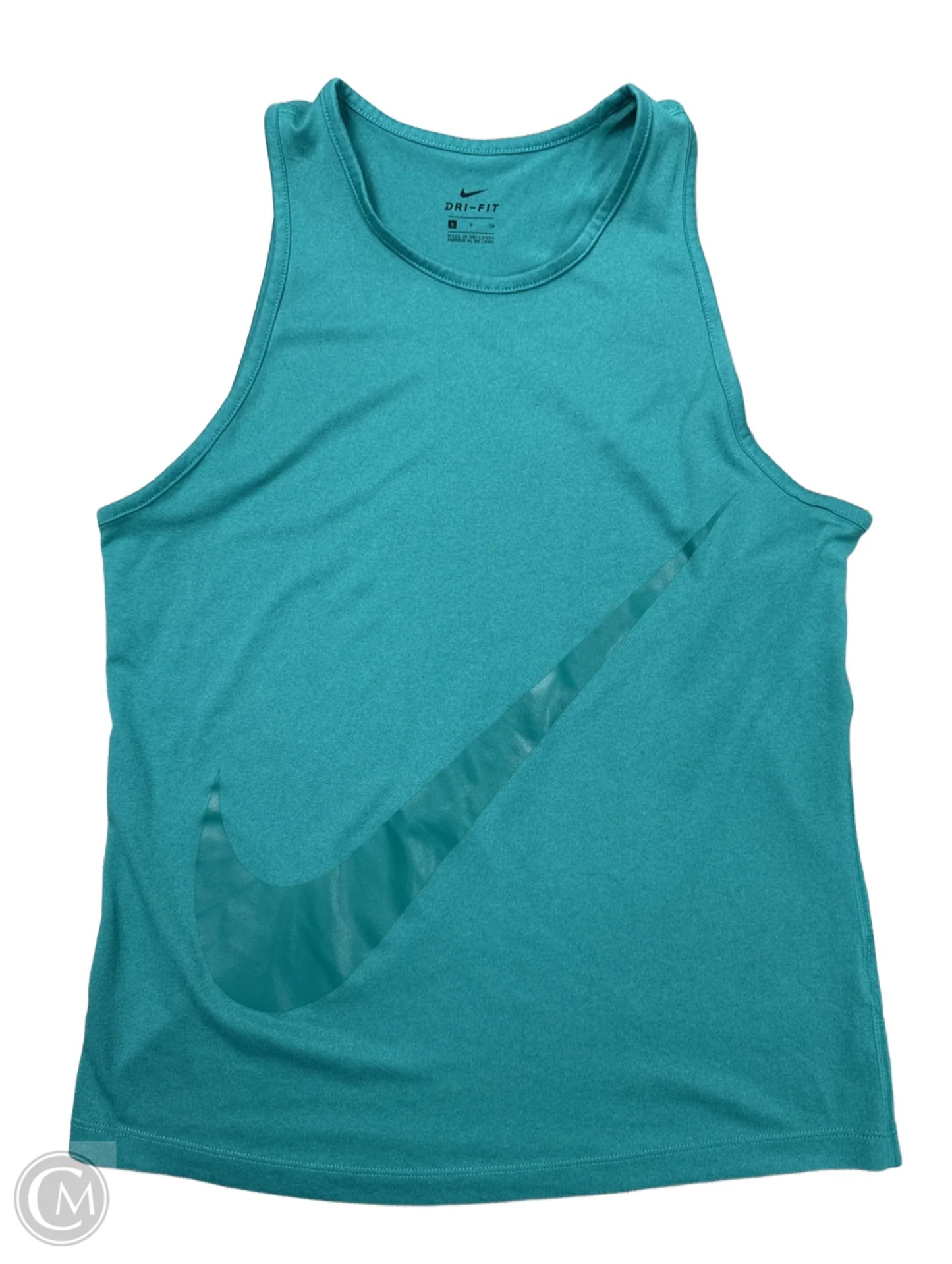 Athletic Tank Top By Nike Apparel In Teal, Size: S