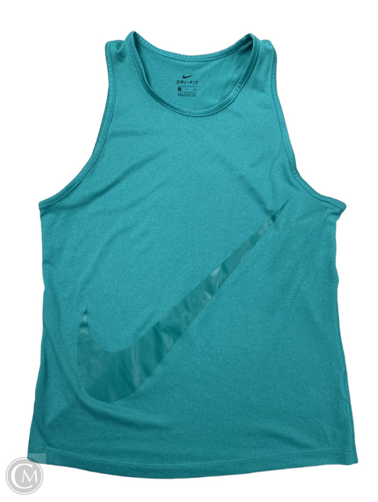 Athletic Tank Top By Nike Apparel In Teal, Size: S