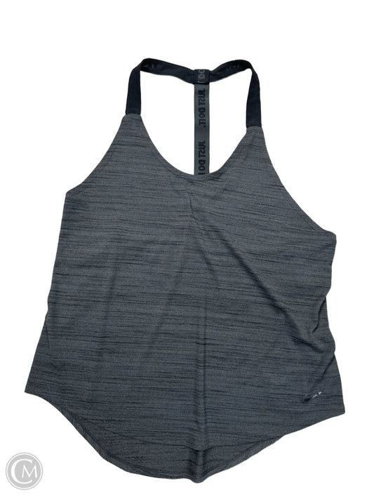 Athletic Tank Top By Nike Apparel In Grey, Size: M