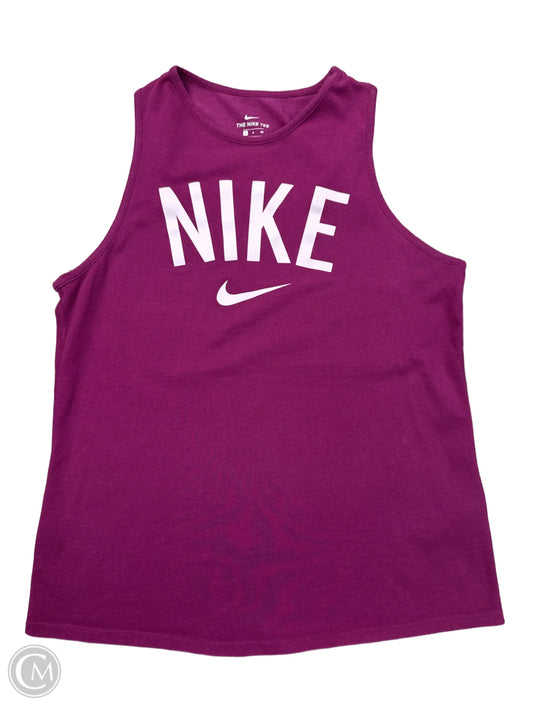 Athletic Tank Top By Nike Apparel In Purple, Size: S