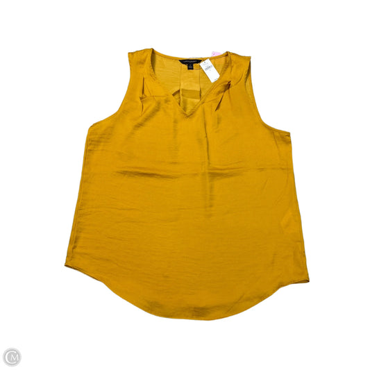 Blouse Sleeveless By Banana Republic In Gold, Size: S