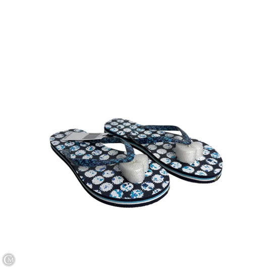 Sandals Flip Flops By Vera Bradley In Blue, Size: 8