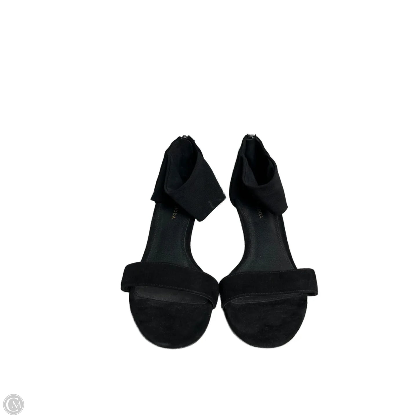 Sandals Heels Kitten By PELLE MODA In Black, Size: 7