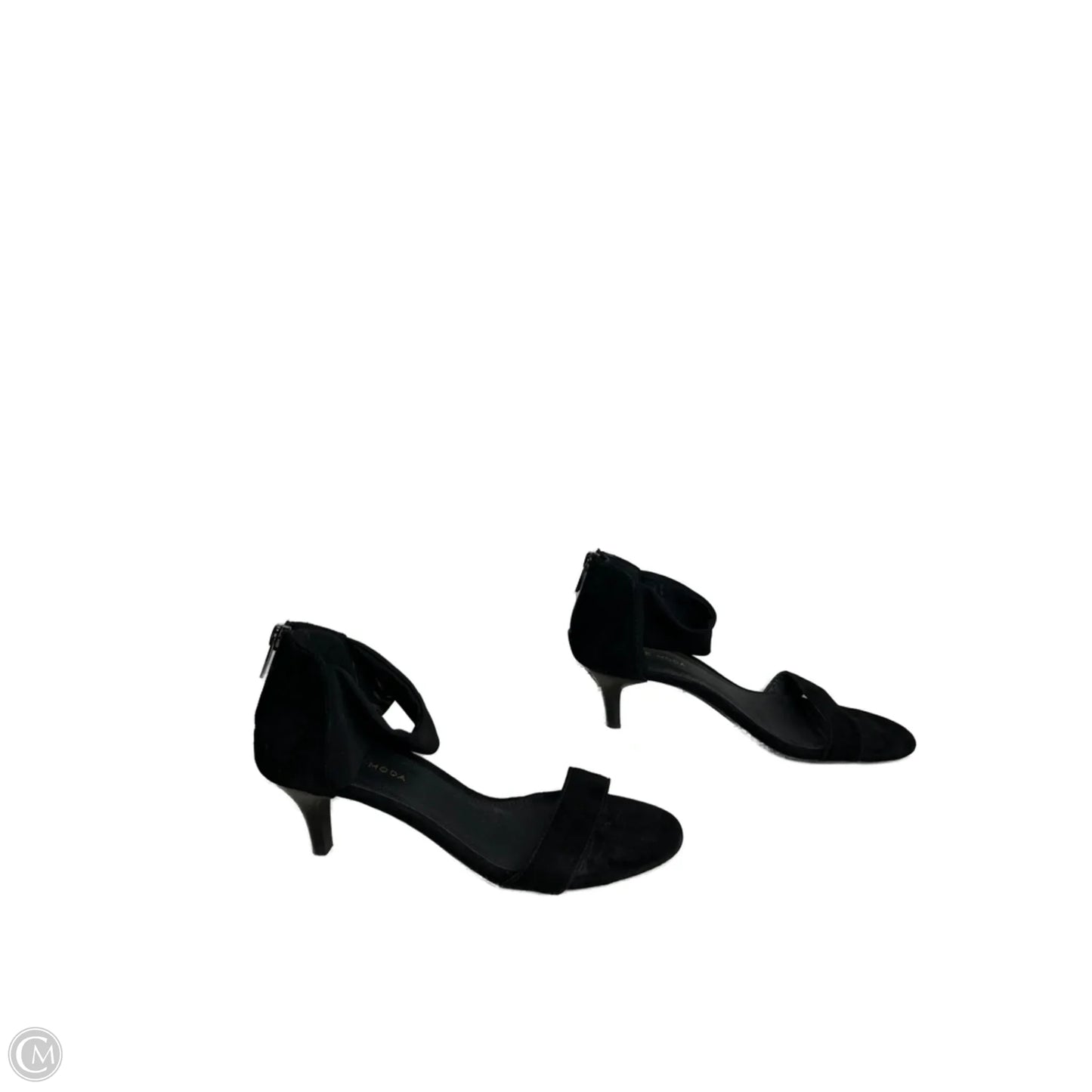 Sandals Heels Kitten By PELLE MODA In Black, Size: 7
