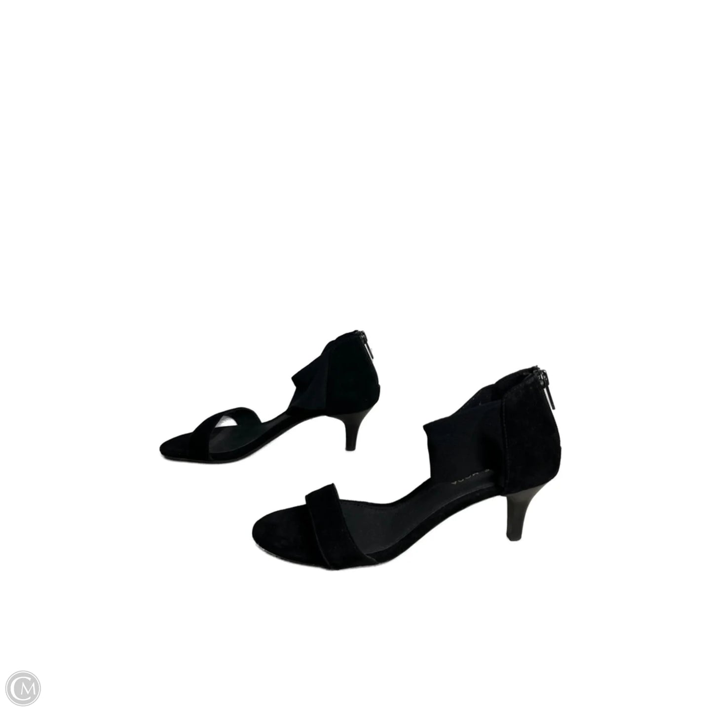 Sandals Heels Kitten By PELLE MODA In Black, Size: 7
