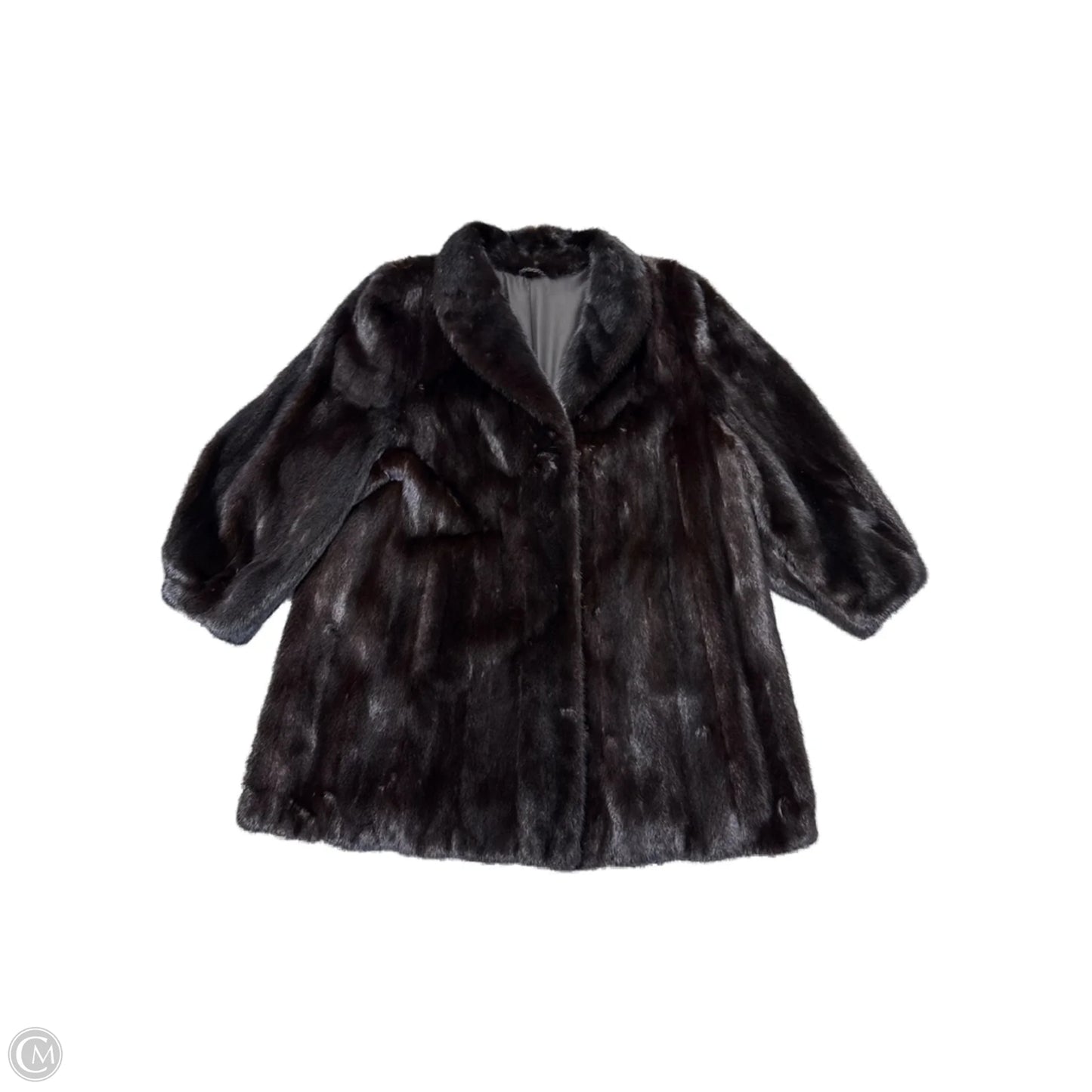 Coat Faux Fur & Sherpa By SAGA In Brown, Size: M