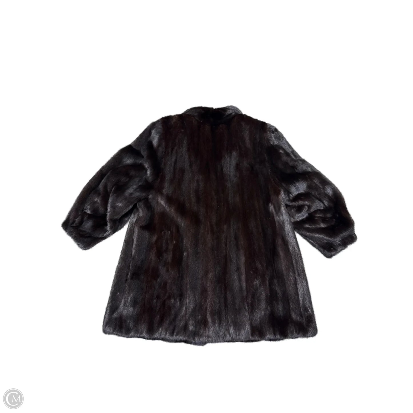 Coat Faux Fur & Sherpa By SAGA In Brown, Size: M