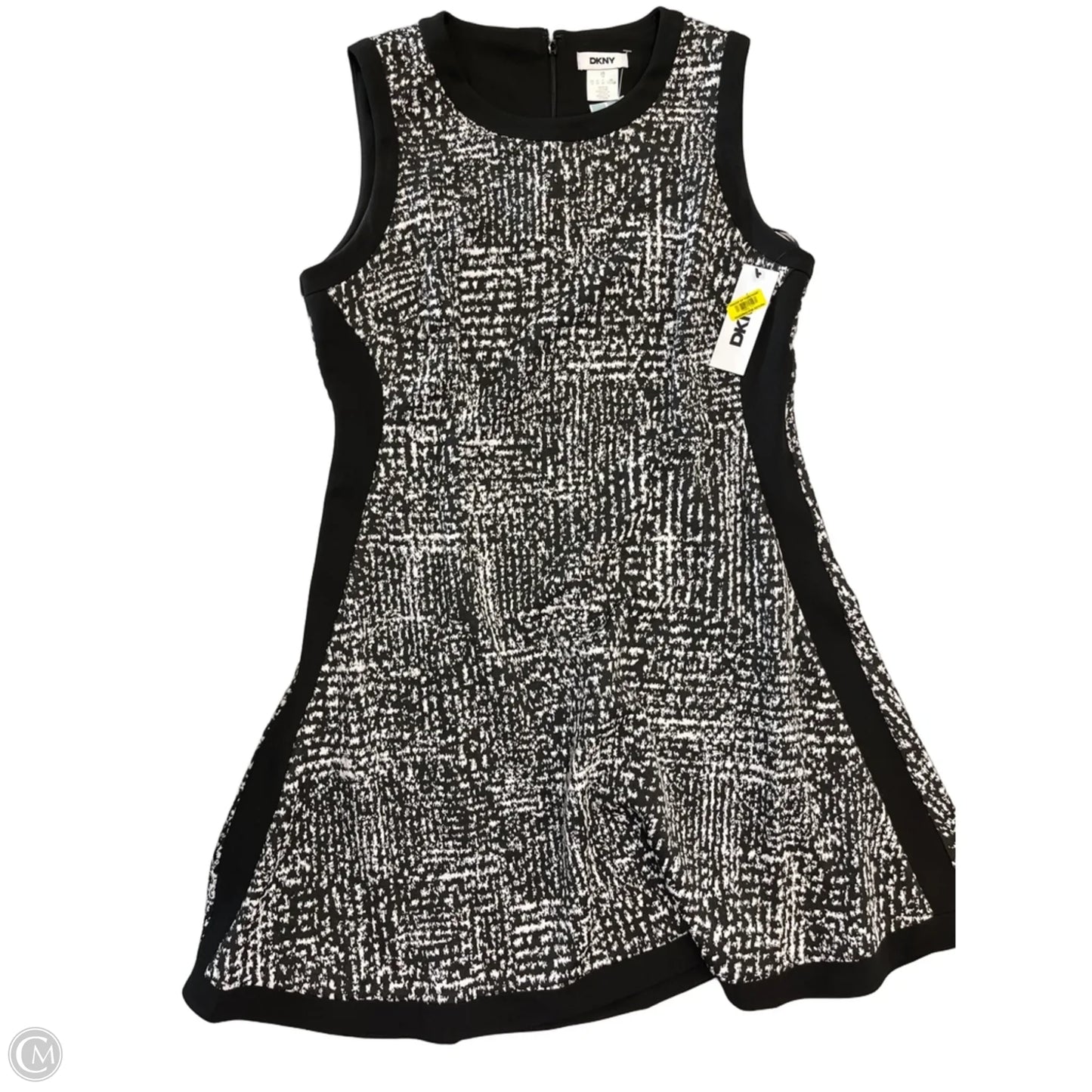 Dress Party Midi By Dkny In Black & White, Size: Xl