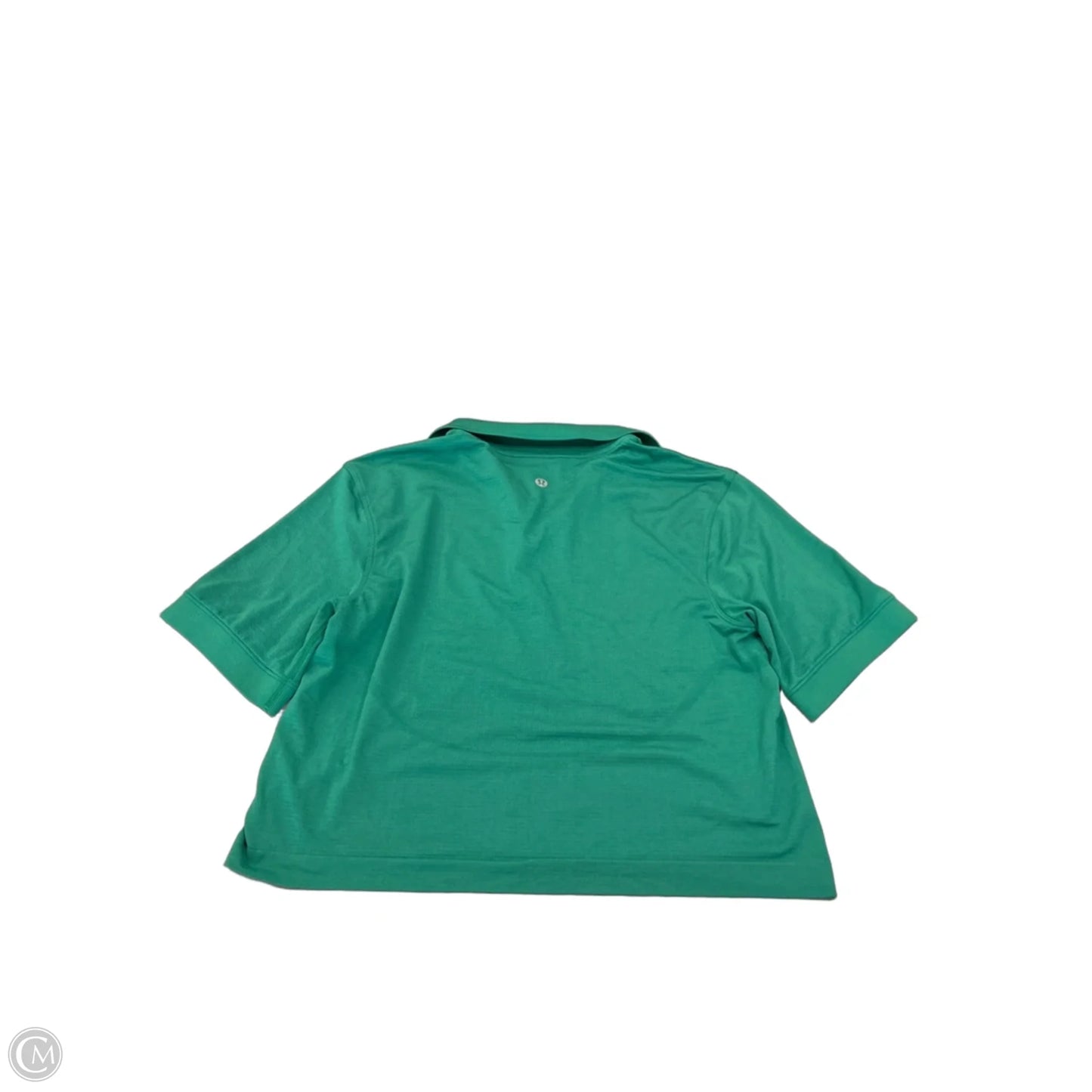 Athletic Top Short Sleeve By Lululemon In Green, Size: S