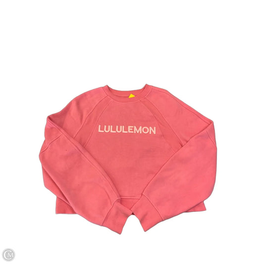 Sweatshirt Crewneck By Lululemon In Pink, Size: S