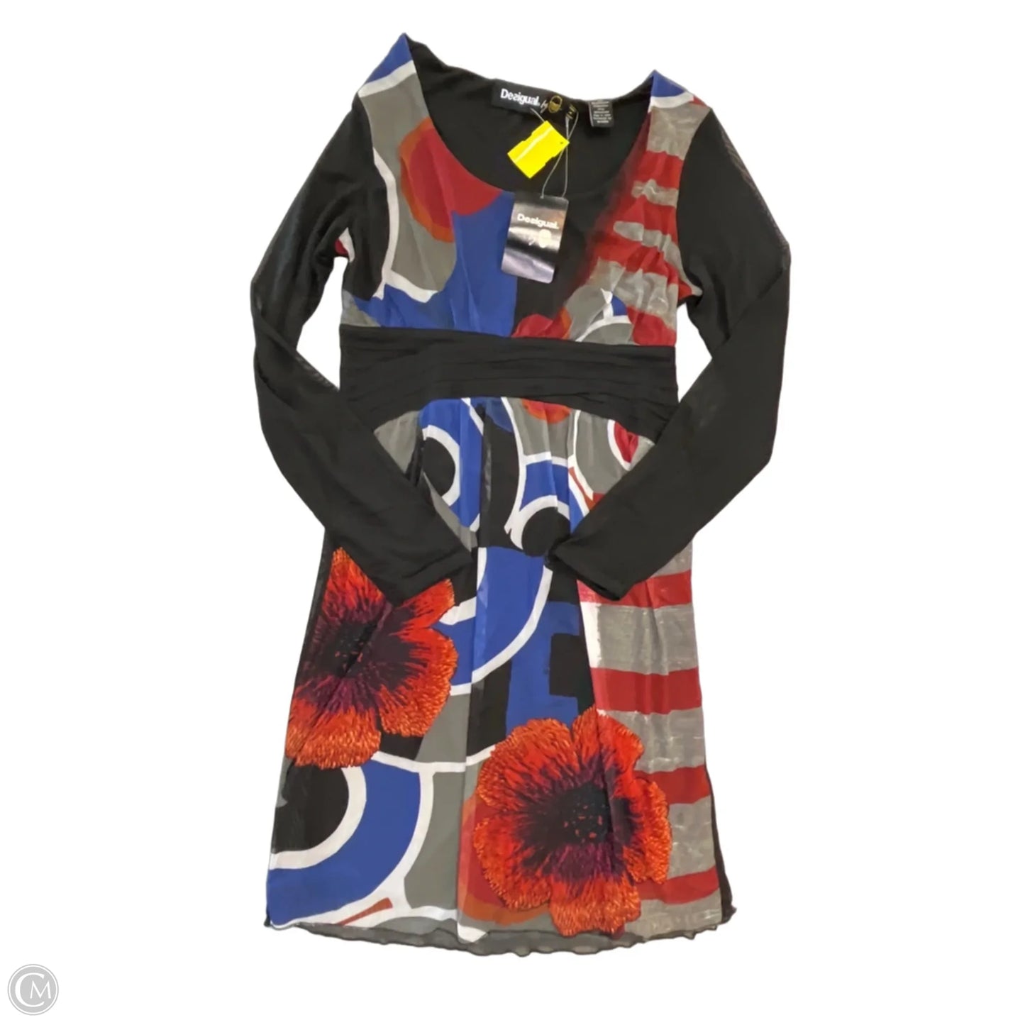 Dress Party Short By Desigual In Blue & Red, Size: M