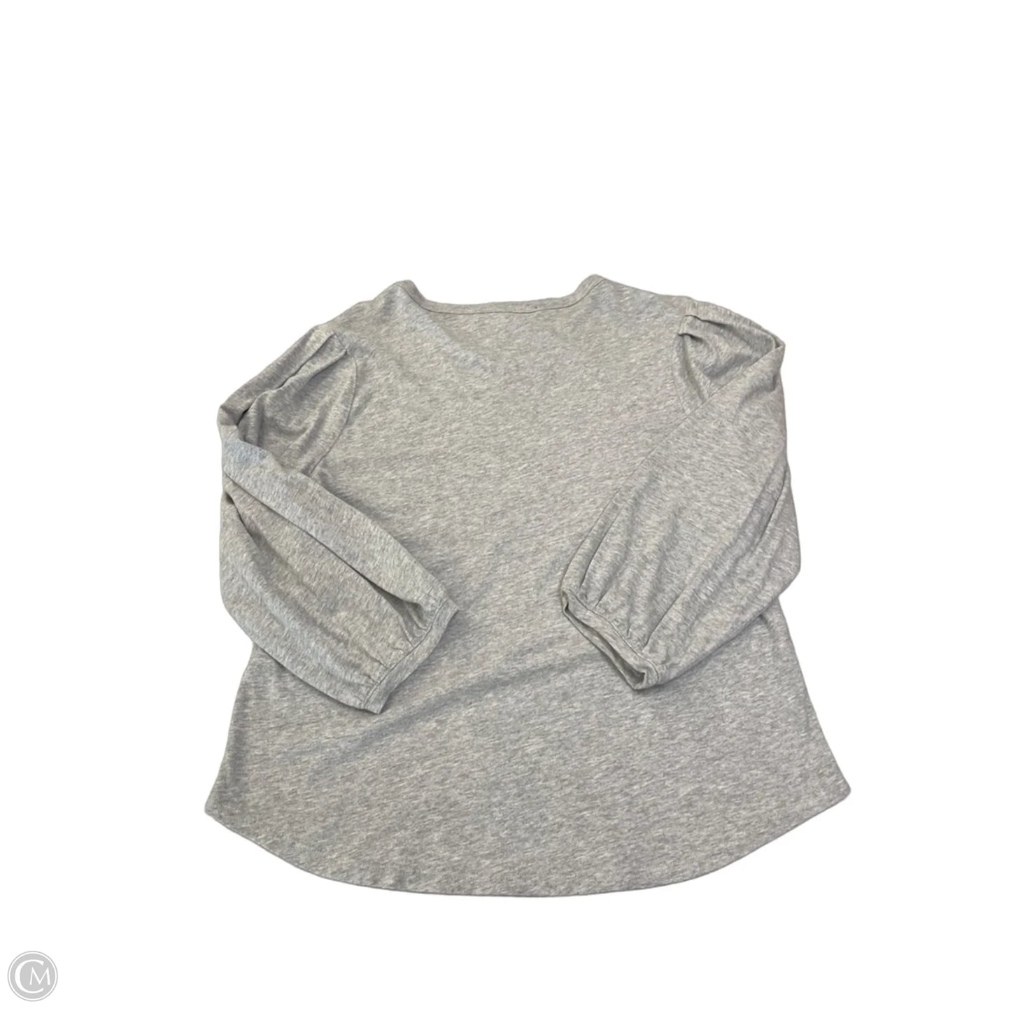 Top Long Sleeve By Tommy Hilfiger In Grey, Size: L