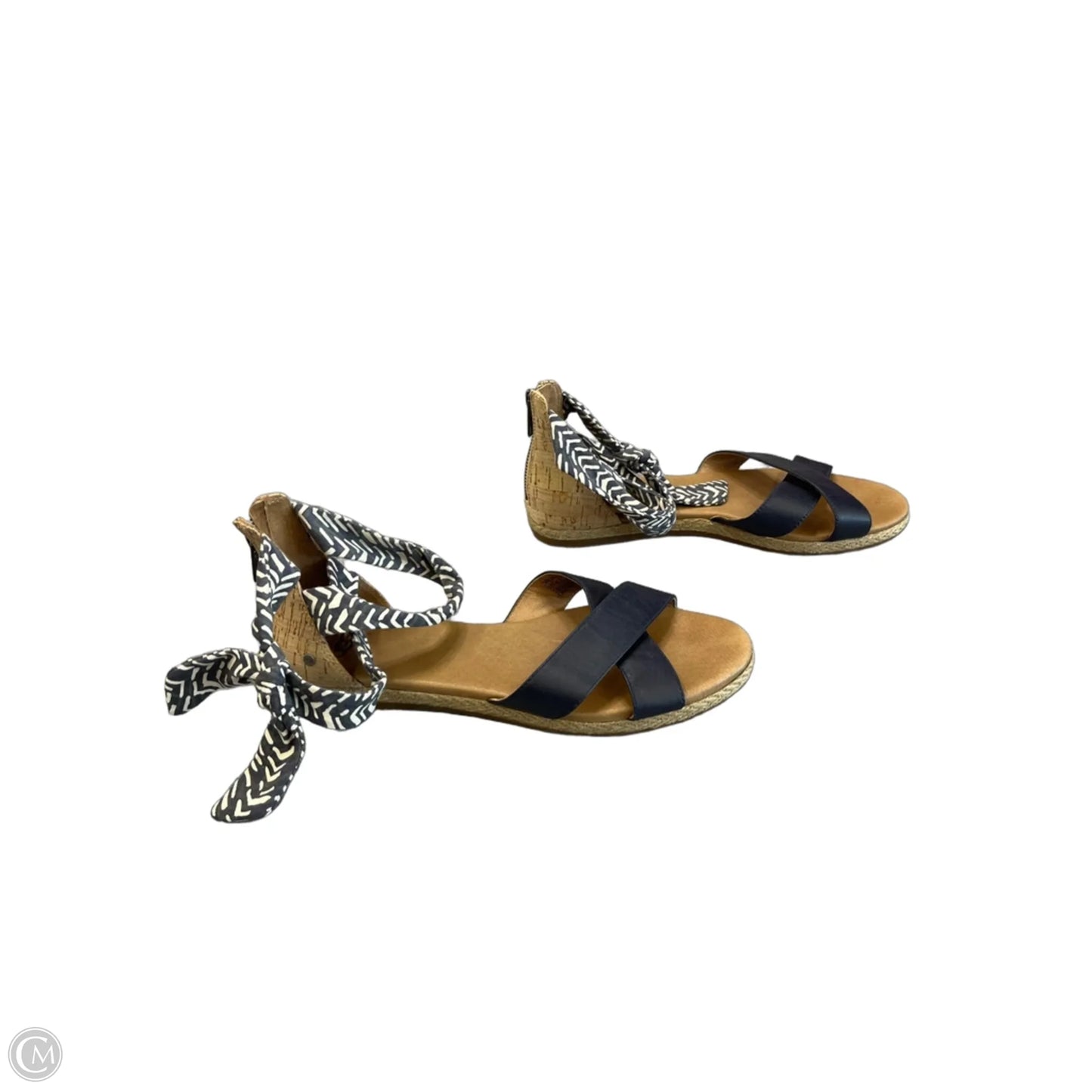 Sandals Designer By Ugg In Black & Brown, Size: 9.5