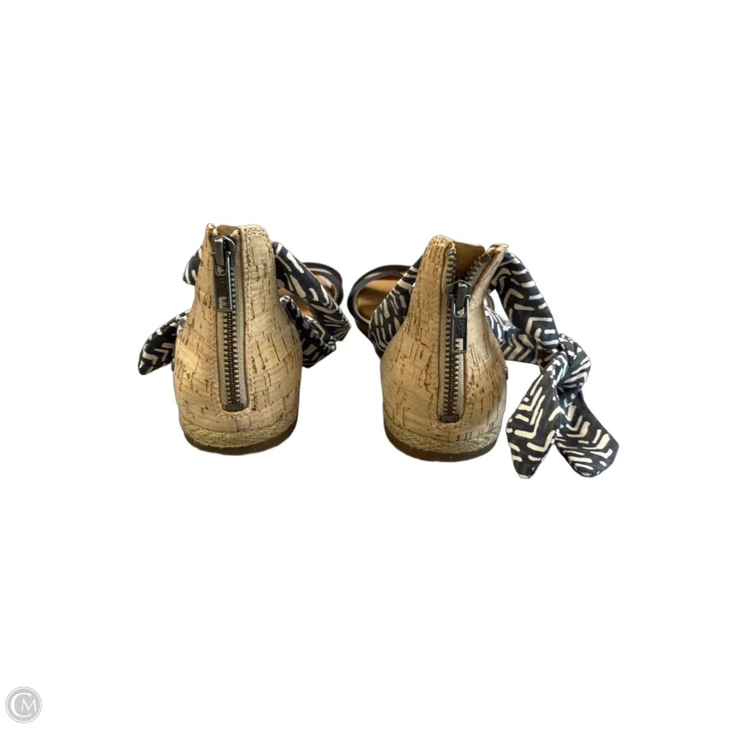 Sandals Designer By Ugg In Black & Brown, Size: 9.5