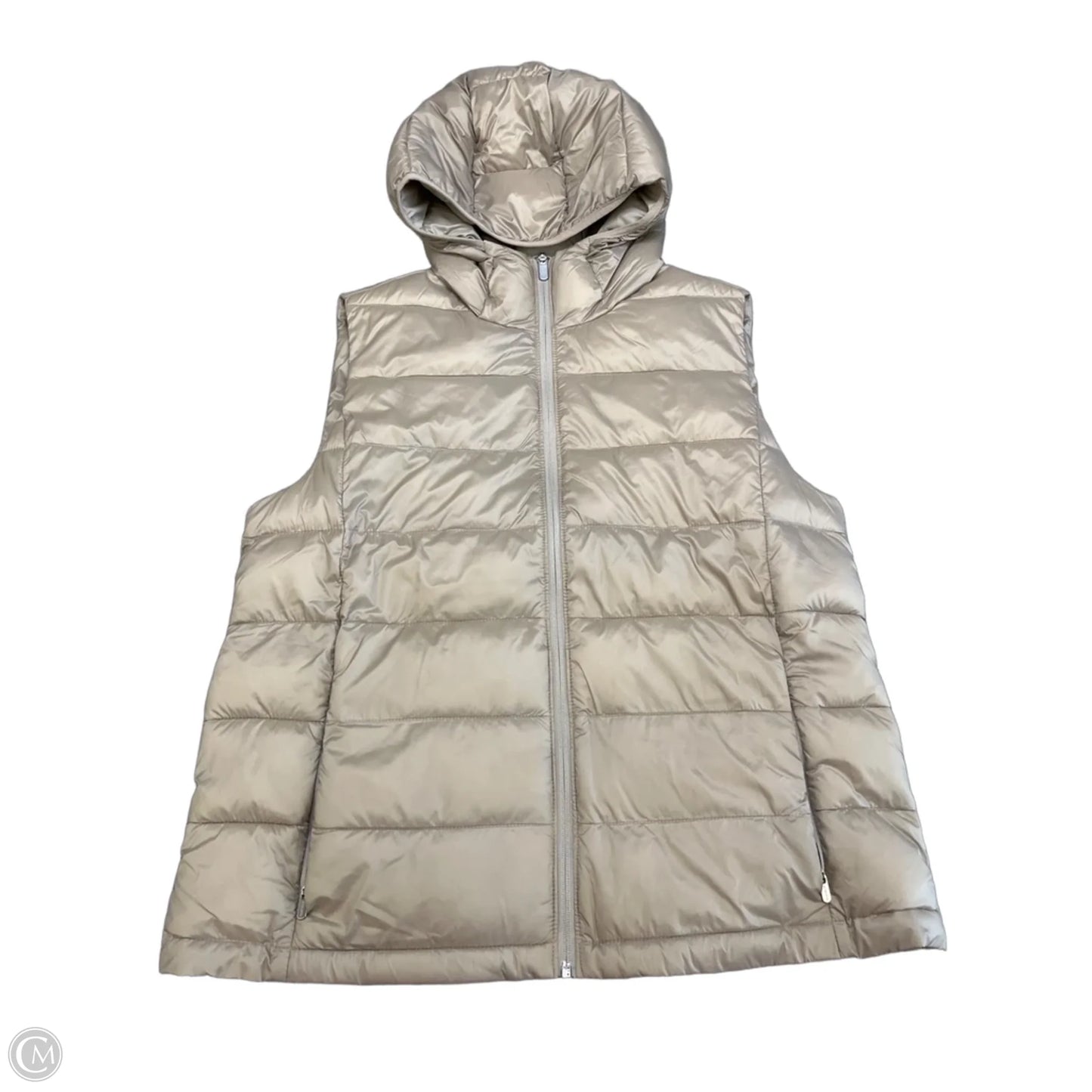 Vest Puffer & Quilted By Athleta In Taupe, Size: M