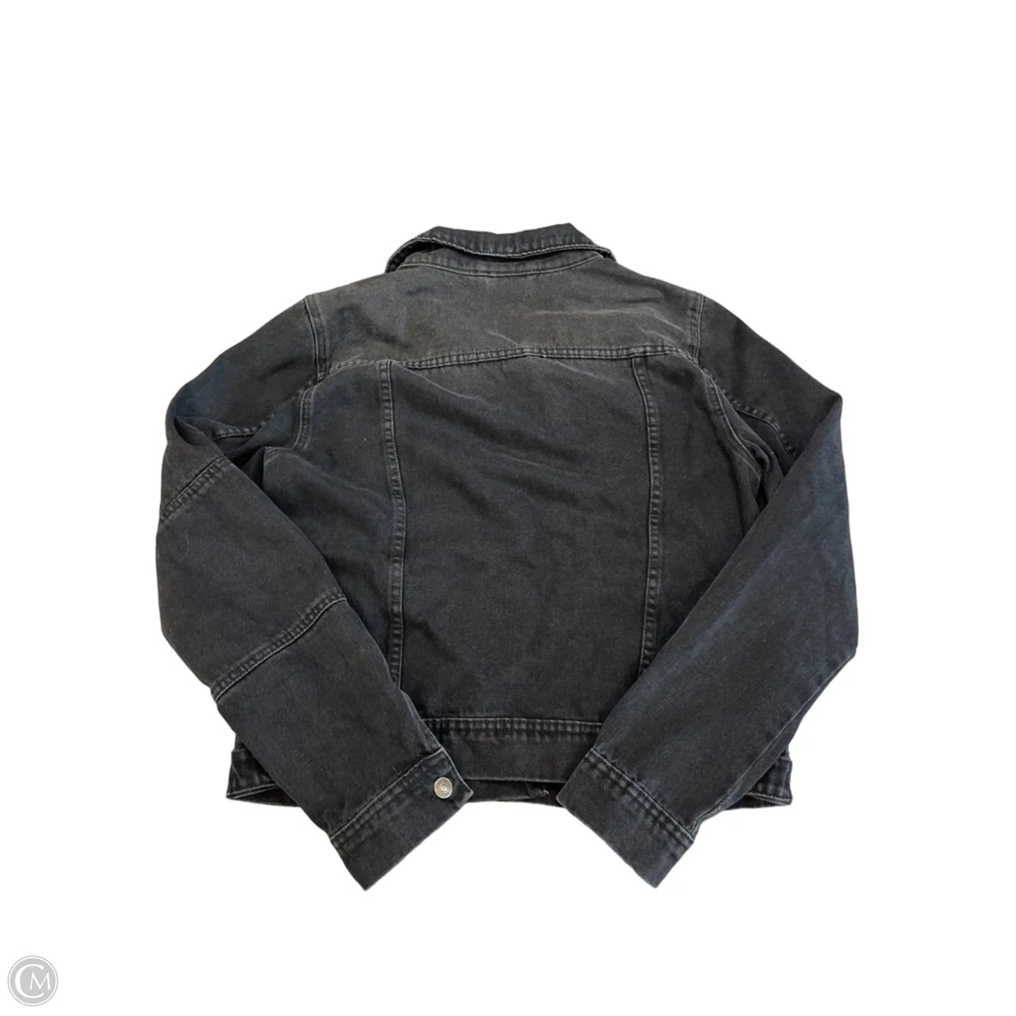 Jacket Denim By Free People In Black, Size: L