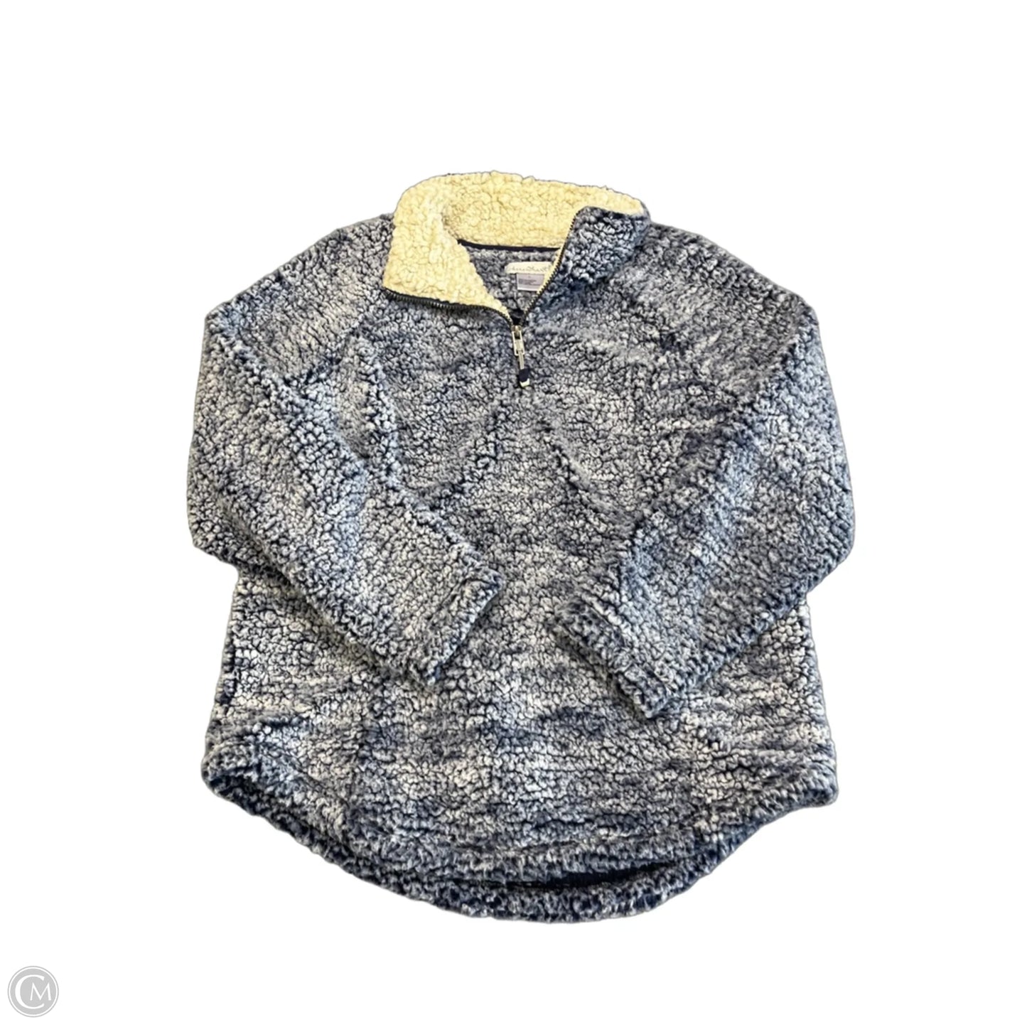 Jacket Faux Fur & Sherpa By Keren Hart In Blue, Size: L