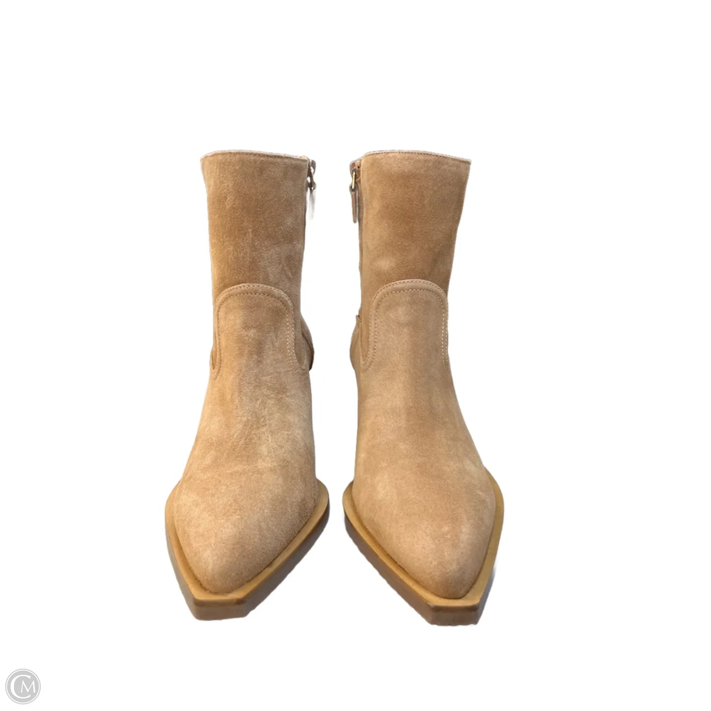 Boots Designer By Stuart Weitzman In Tan, Size: 8