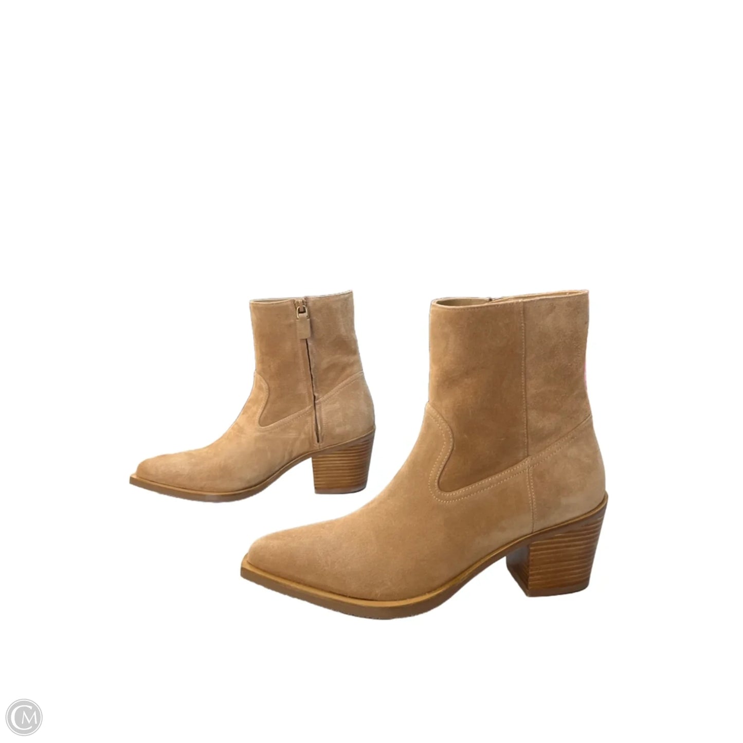 Boots Designer By Stuart Weitzman In Tan, Size: 8