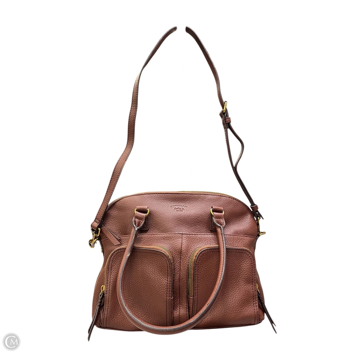 Handbag Leather By American Leather Co, Size: Medium