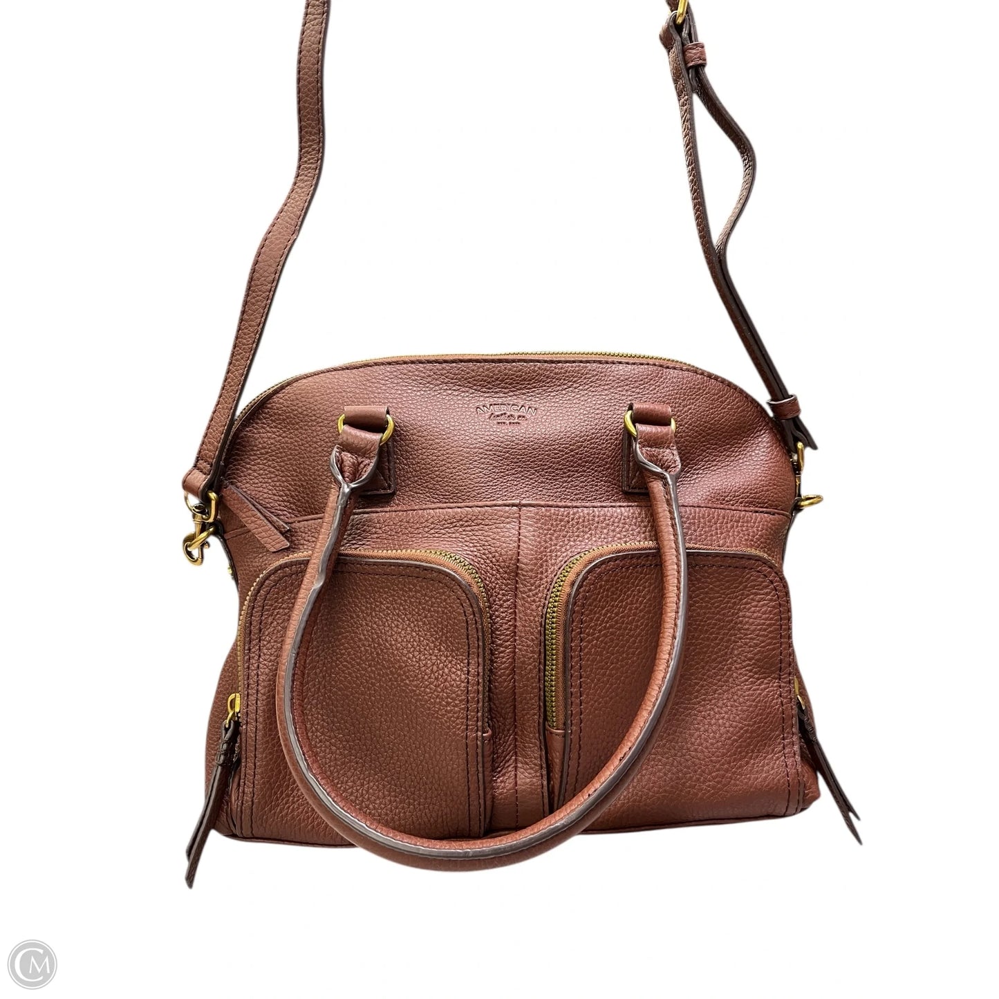 Handbag Leather By American Leather Co, Size: Medium