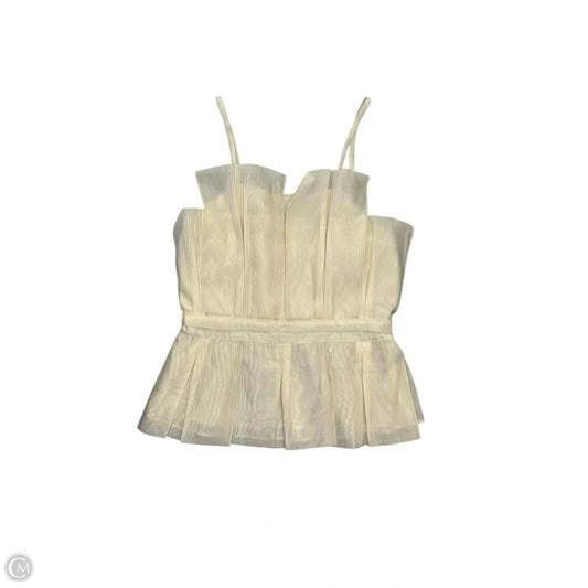 Blouse Sleeveless By Cloud Ten In Cream, Size: M