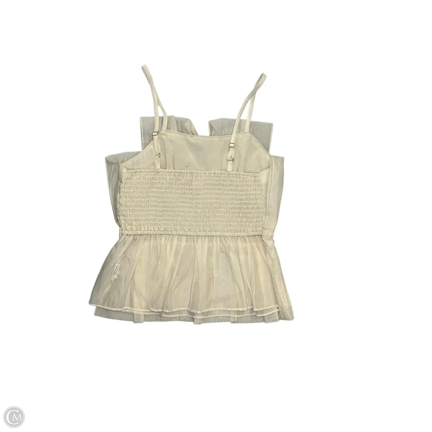 Blouse Sleeveless By Cloud Ten In Cream, Size: M