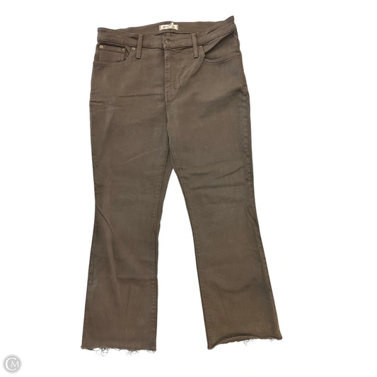 Jeans Boot Cut By Madewell In Brown Denim, Size: 12