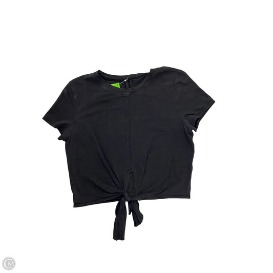 Athletic Top Short Sleeve By Lululemon In Black, Size: S