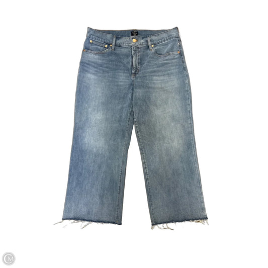Jeans Wide Leg By J. Crew In Blue Denim, Size: 16