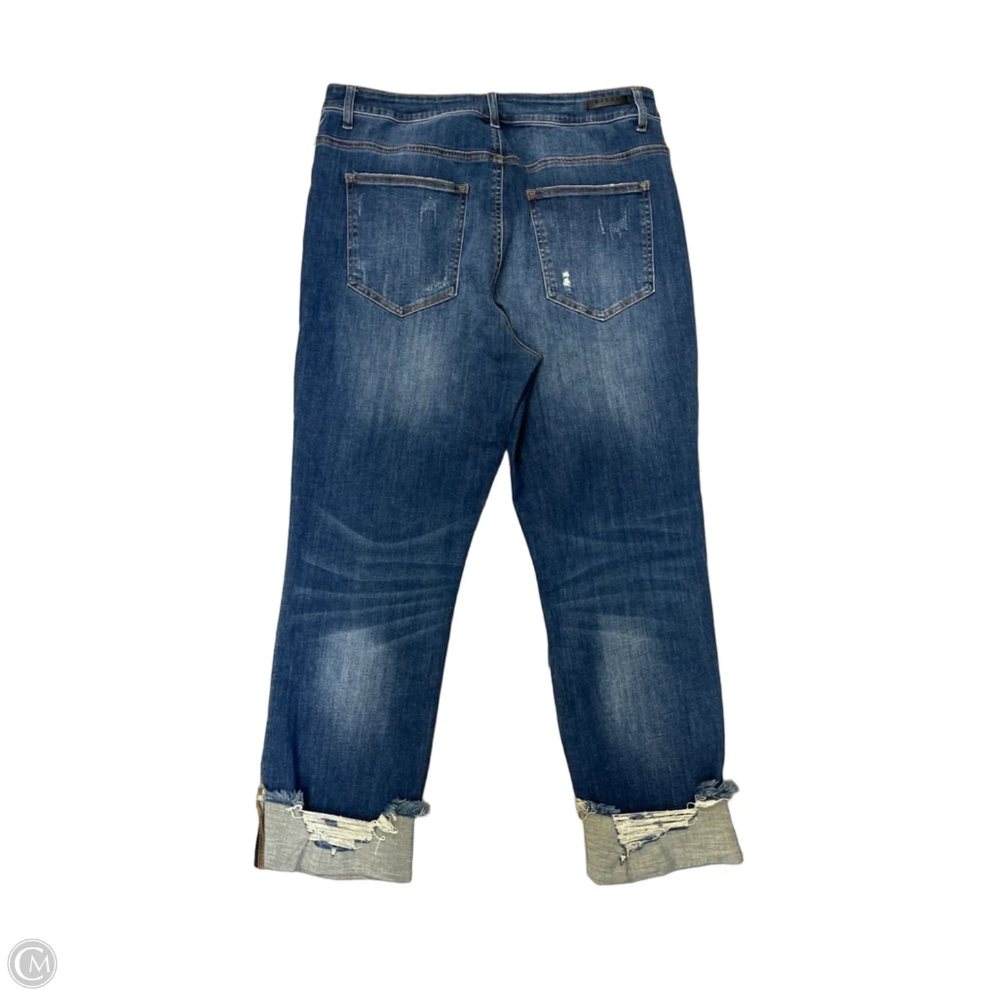 Jeans Cropped By Risen In Blue Denim, Size: 14