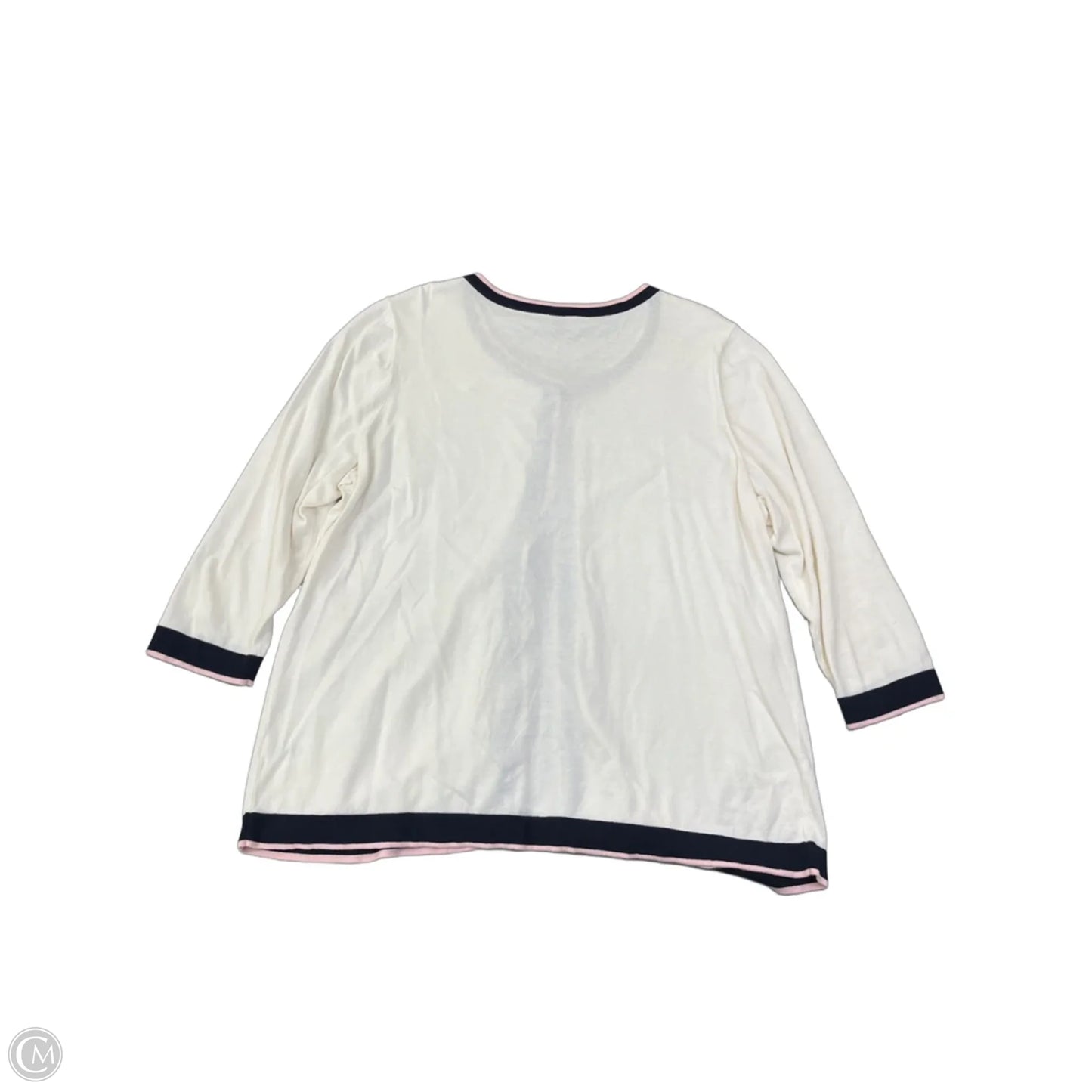 Cardigan By Talbots In Cream, Size: 1x