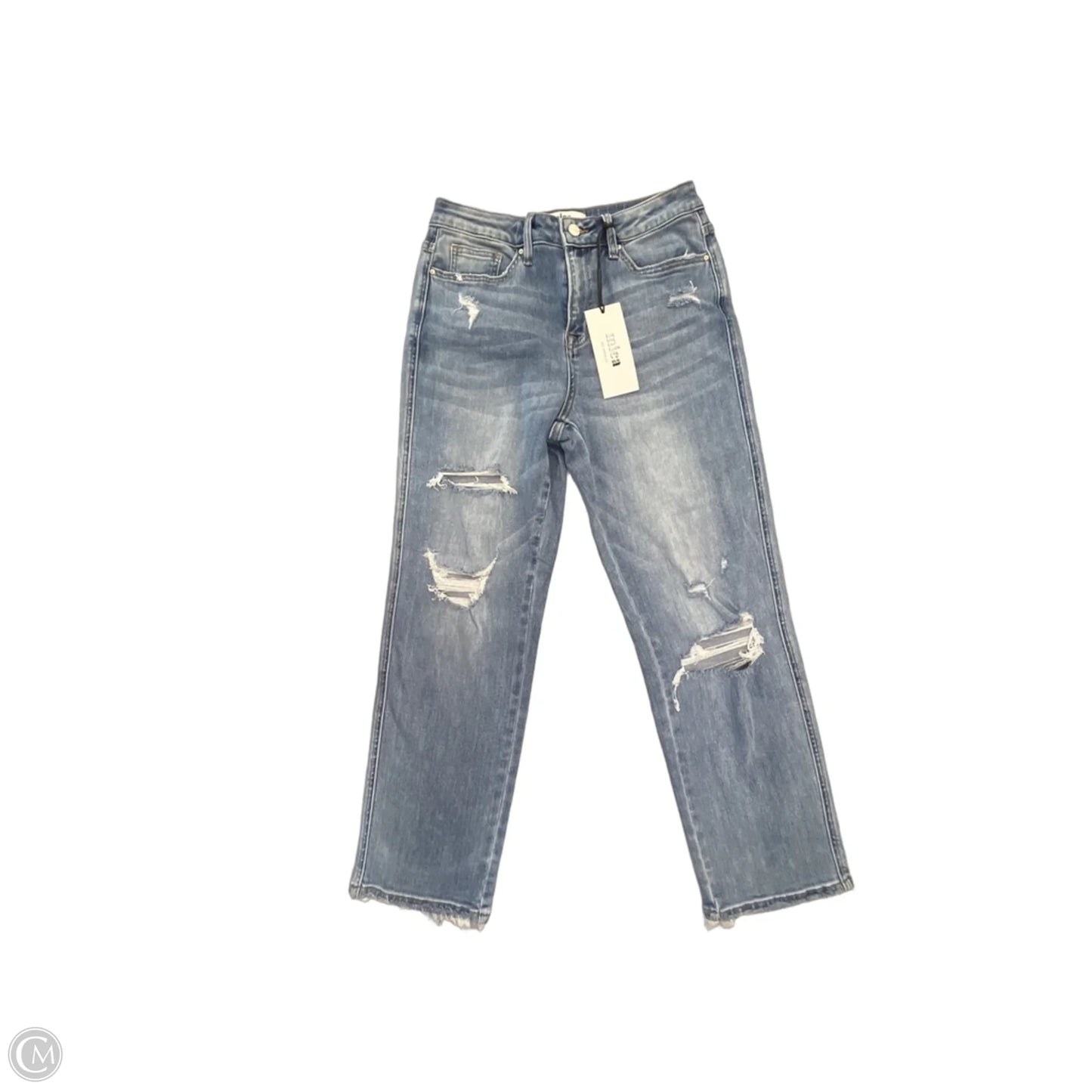 Jeans Straight By Micas In Blue Denim, Size: 6