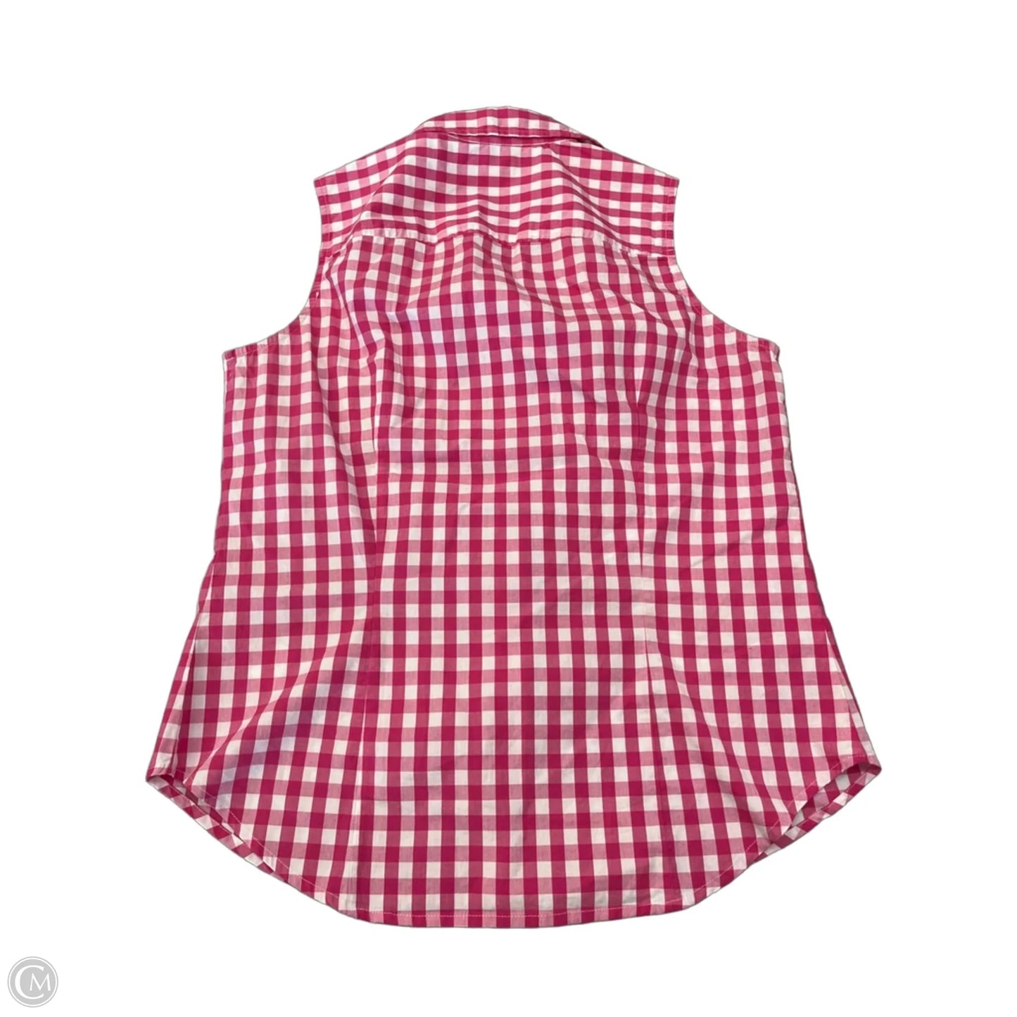 Top Sleeveless By J. Crew In Plaid Pattern, Size: M