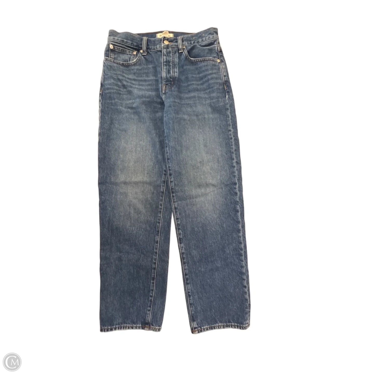 Jeans Straight By Madewell In Blue Denim, Size: 0
