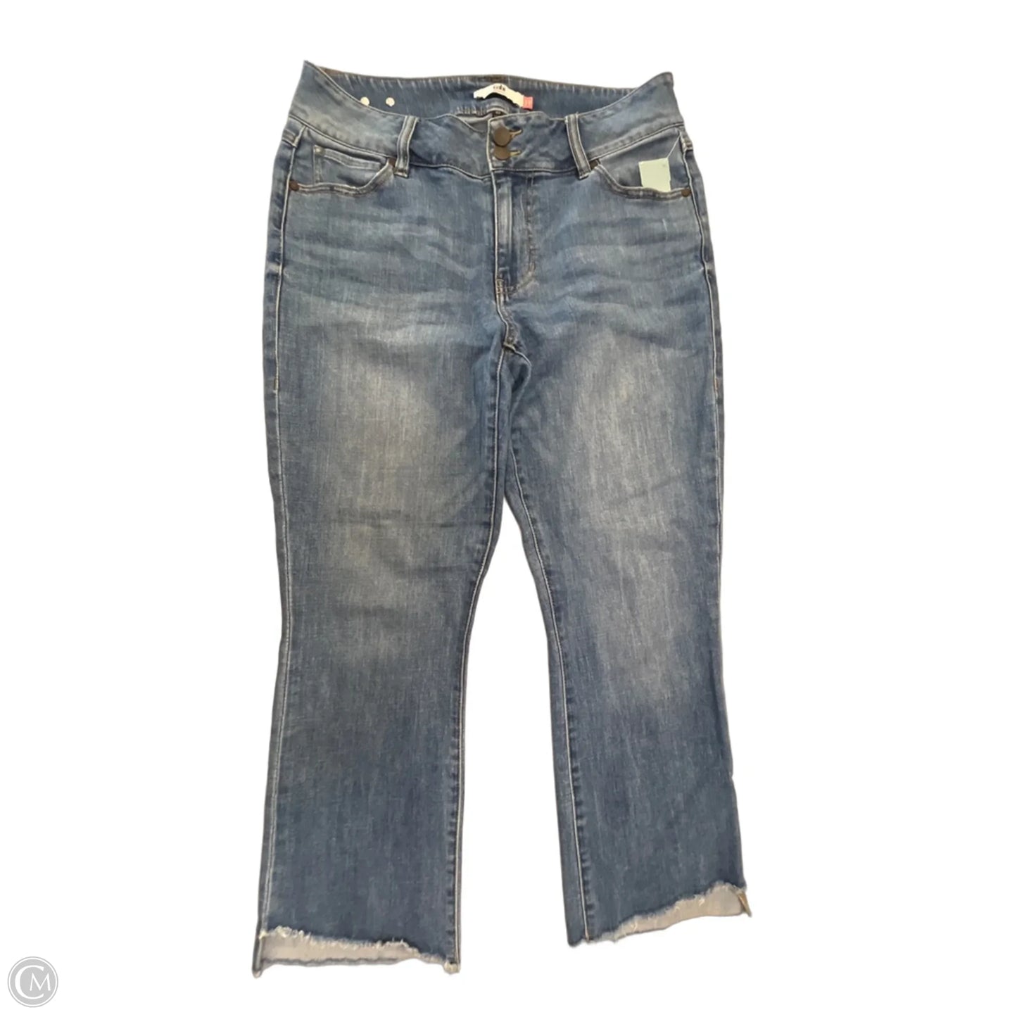 Jeans Cropped By Cabi In Blue Denim, Size: 10