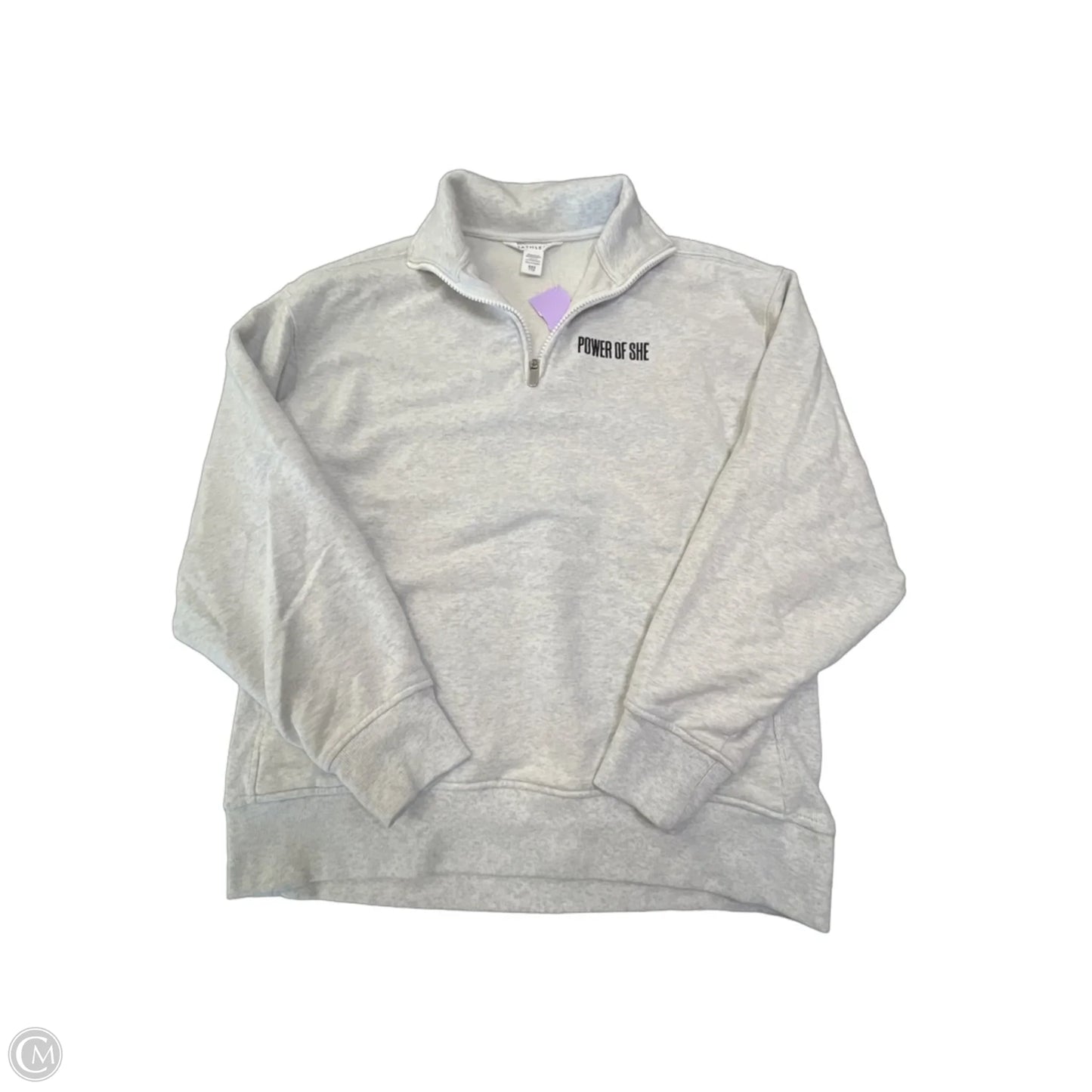 Athletic Sweatshirt Collar By Athleta In Grey, Size: Xxs