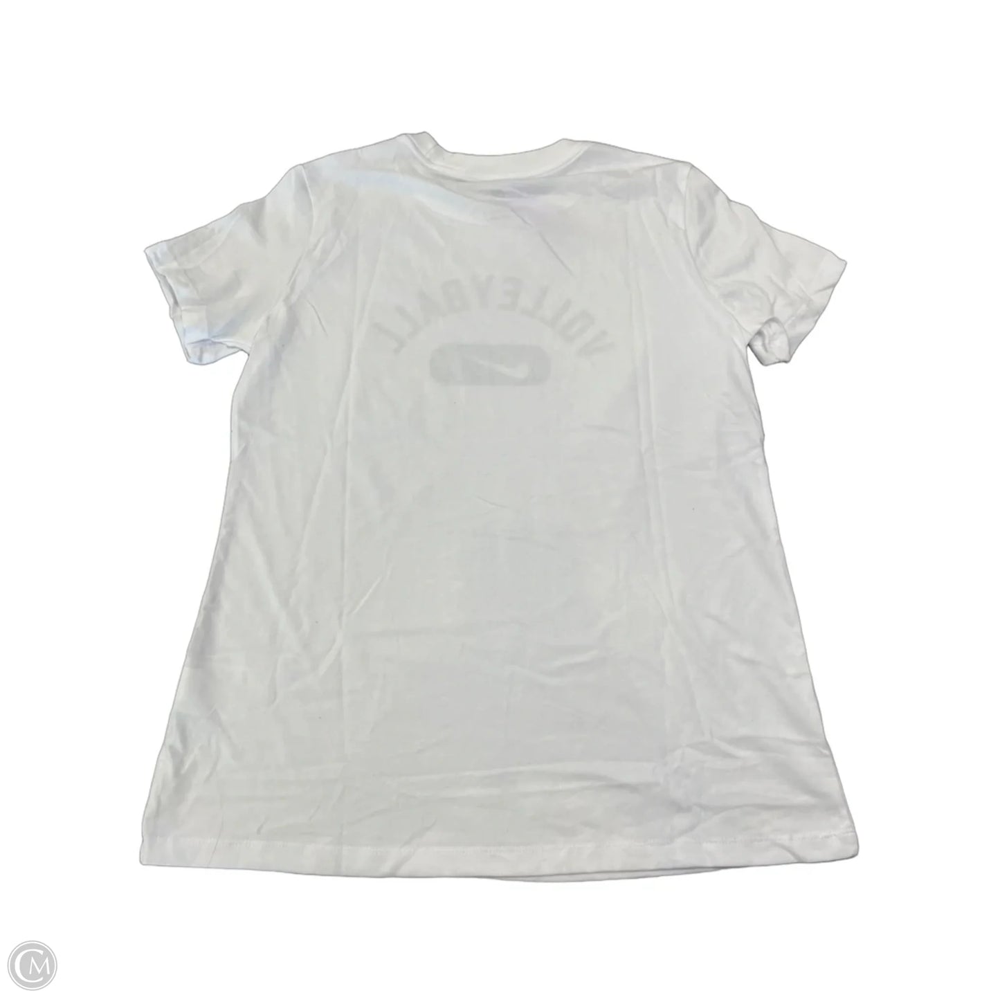 Athletic Top Short Sleeve By Nike Apparel In White, Size: M