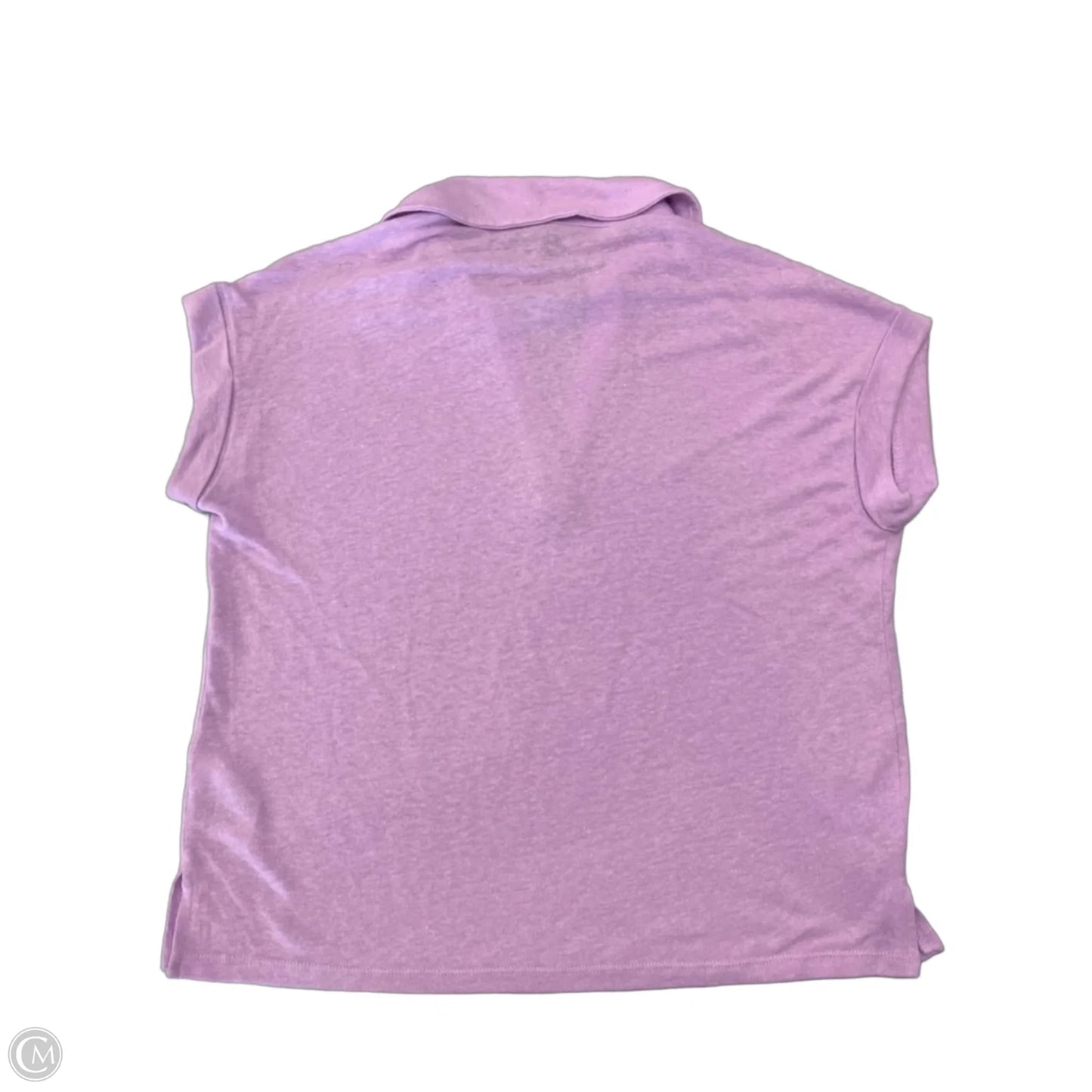 Top Short Sleeve Basic By Banana Republic In Purple, Size: S