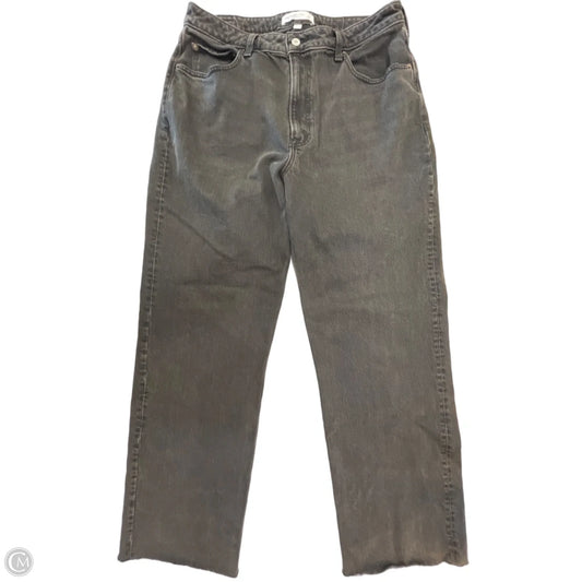 Jeans Wide Leg By Abercrombie And Fitch In Black, Size: 14