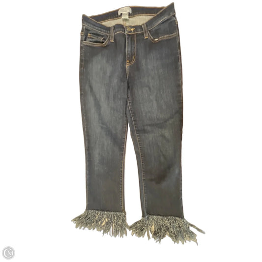 Jeans Cropped By Judy Blue In Blue Denim, Size: 8