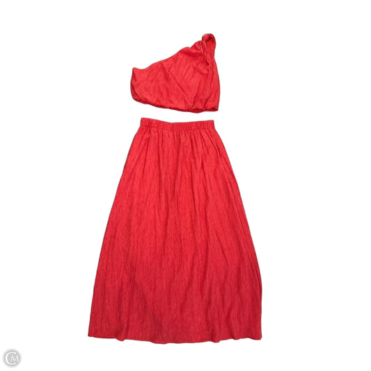 Skirt Set 2pc By Abercrombie And Fitch In Red, Size: L