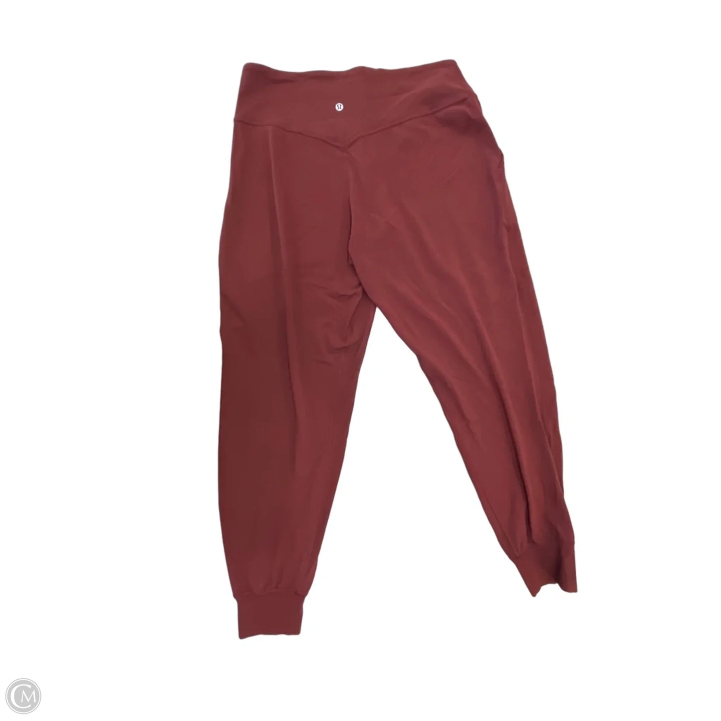 Athletic Leggings By Lululemon In Maroon, Size: L