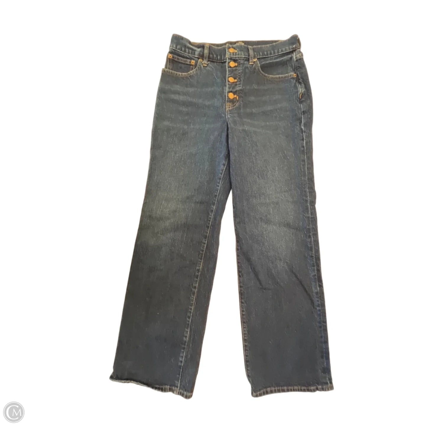 Jeans Wide Leg By J. Crew In Blue Denim, Size: 4