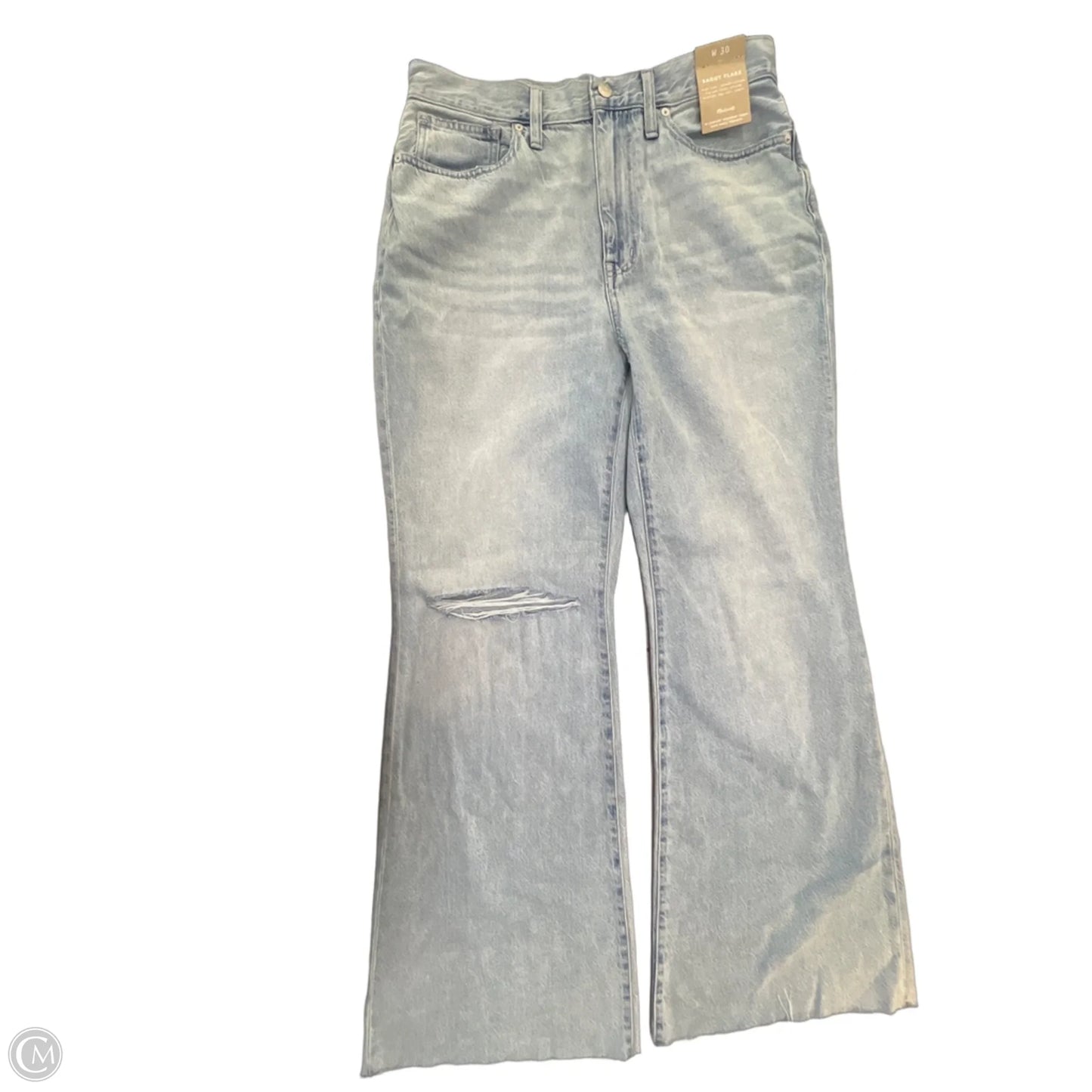 Jeans Flared By Madewell In Blue Denim, Size: 10