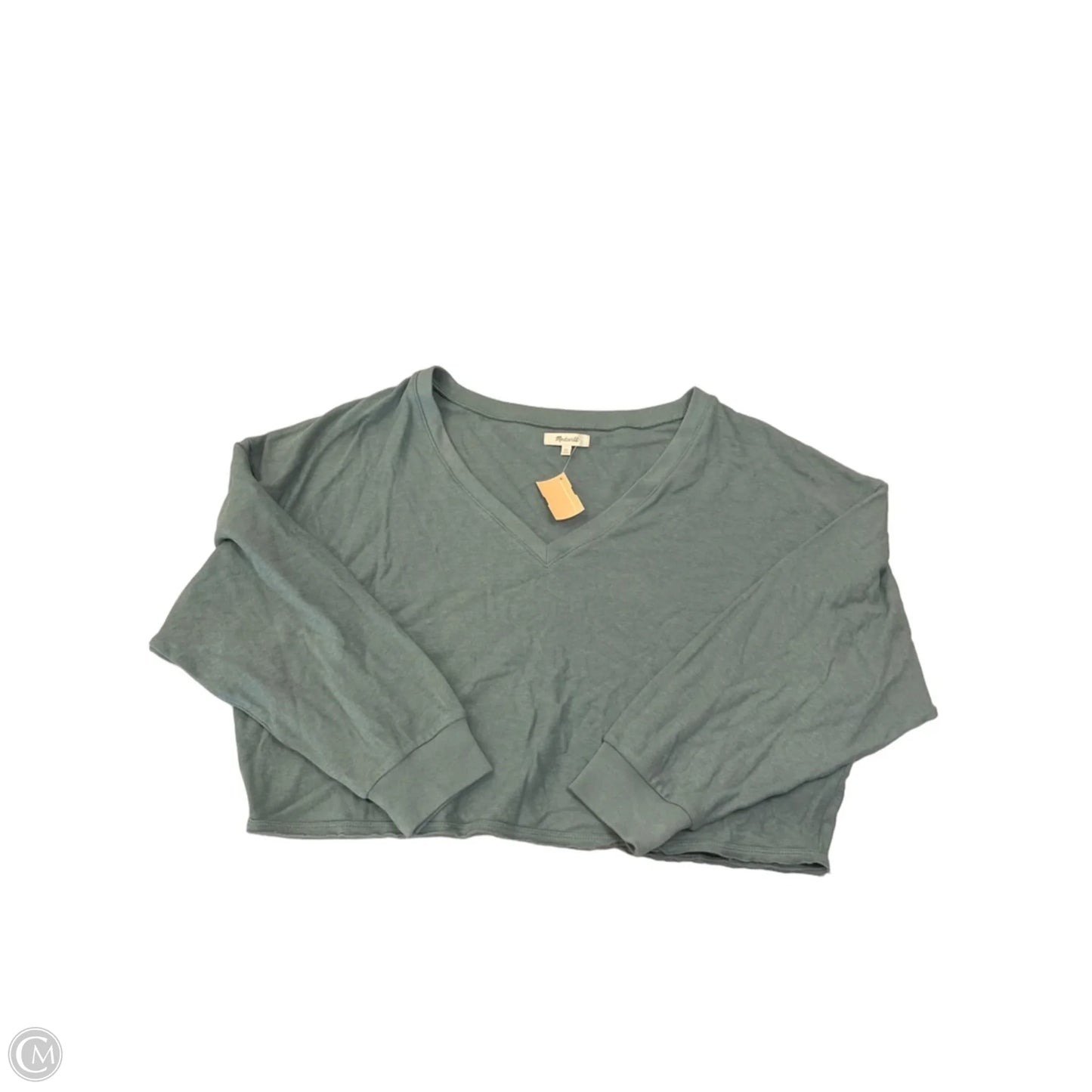 Top Long Sleeve Basic By Madewell In Green, Size: Xl