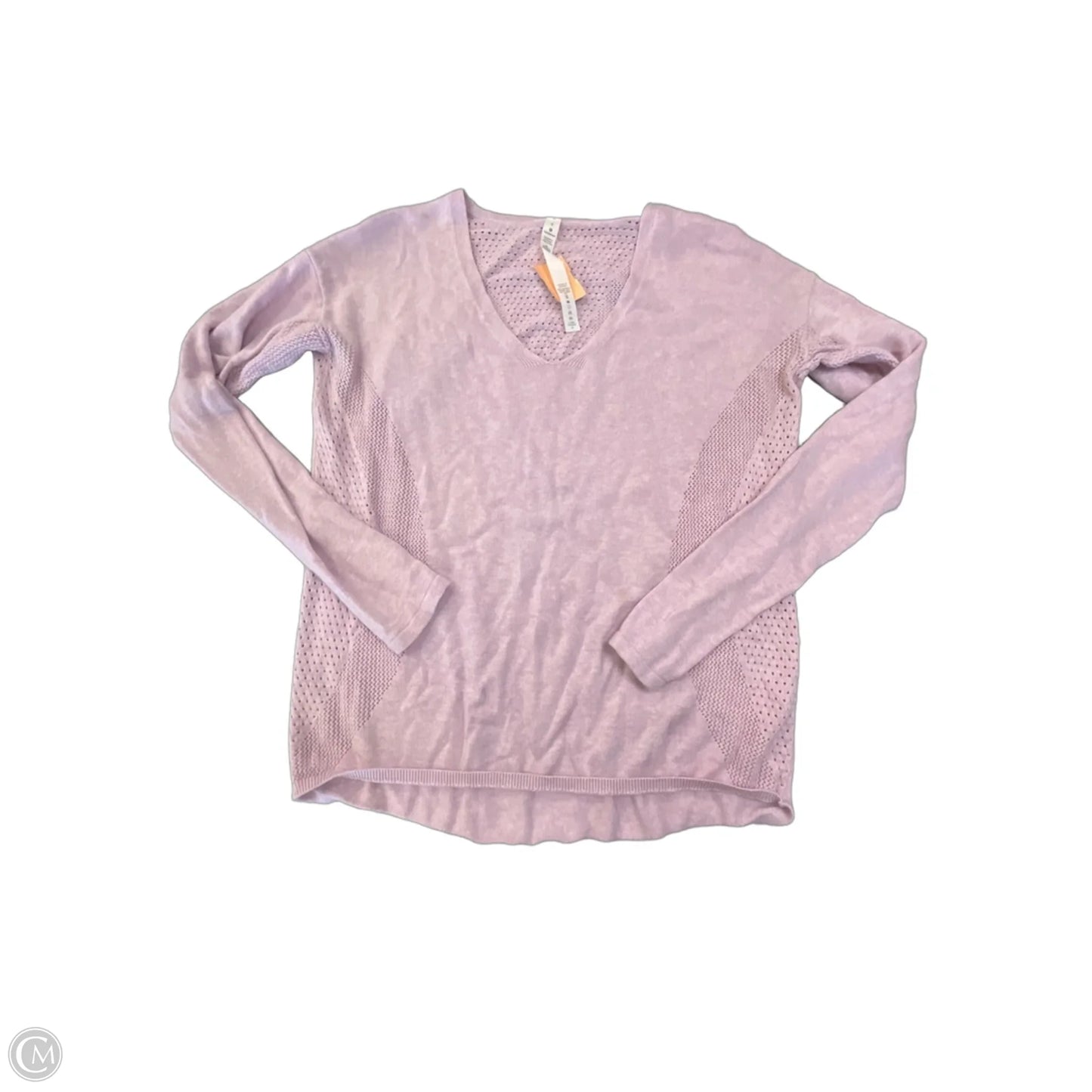 Top Long Sleeve By Lululemon In Pink, Size: M