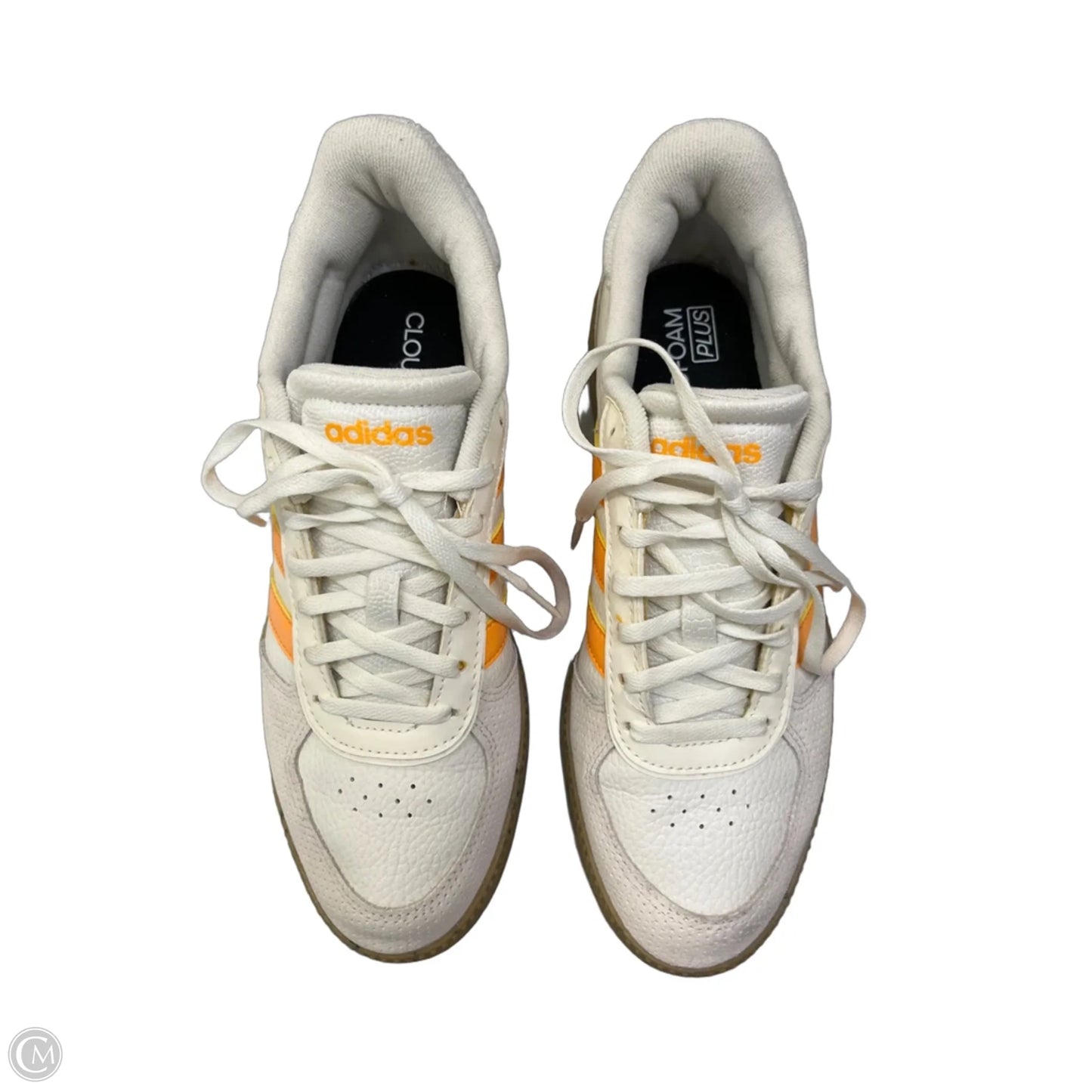 Shoes Sneakers By Adidas In Orange & White, Size: 8.5